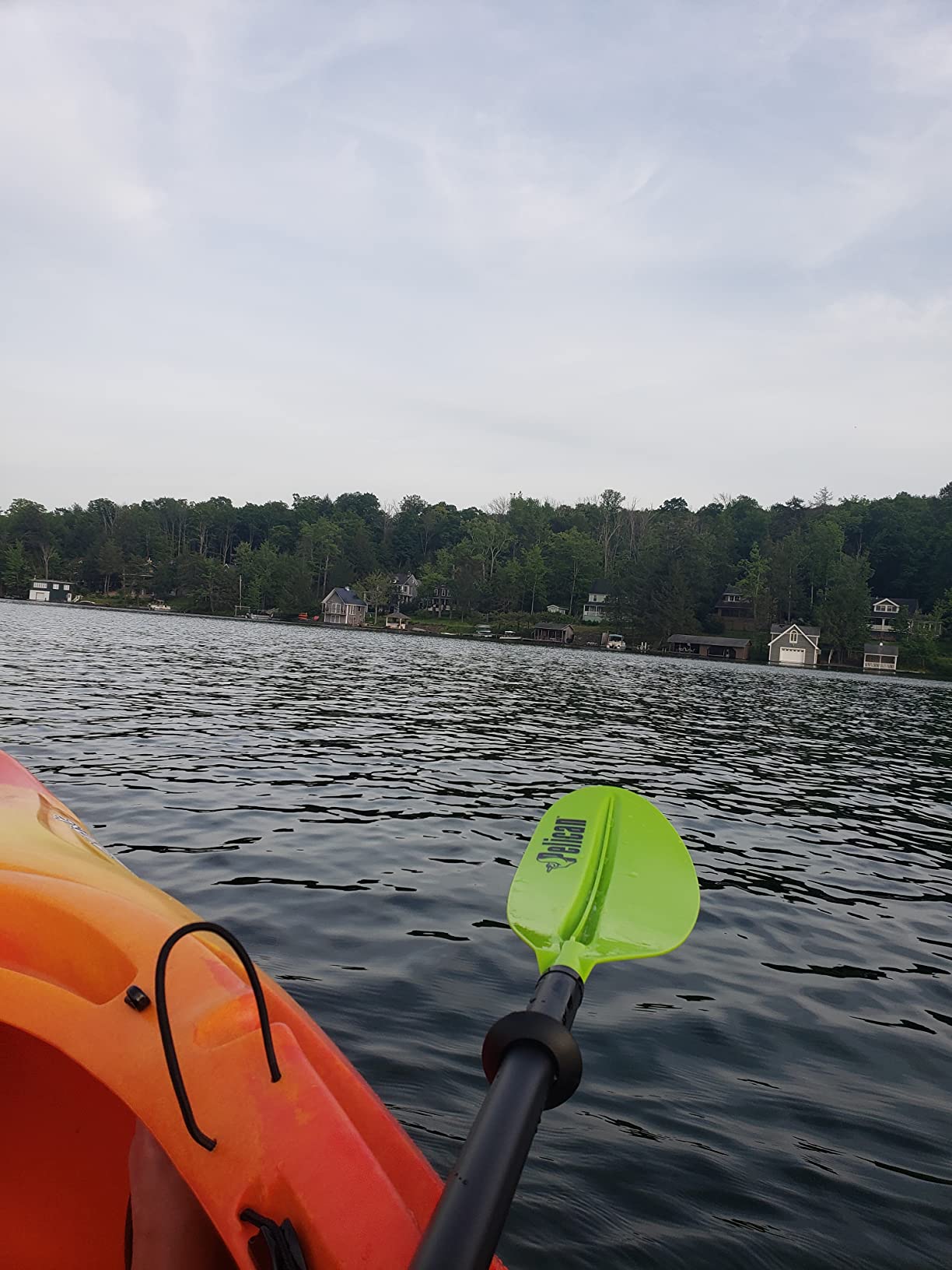 Pelican - Standard Kayak Paddle - Aluminum Shaft and a Durable Polypropylene Blade - 0/65 Degree Blade Angle - with Drip Ring customer photo 1