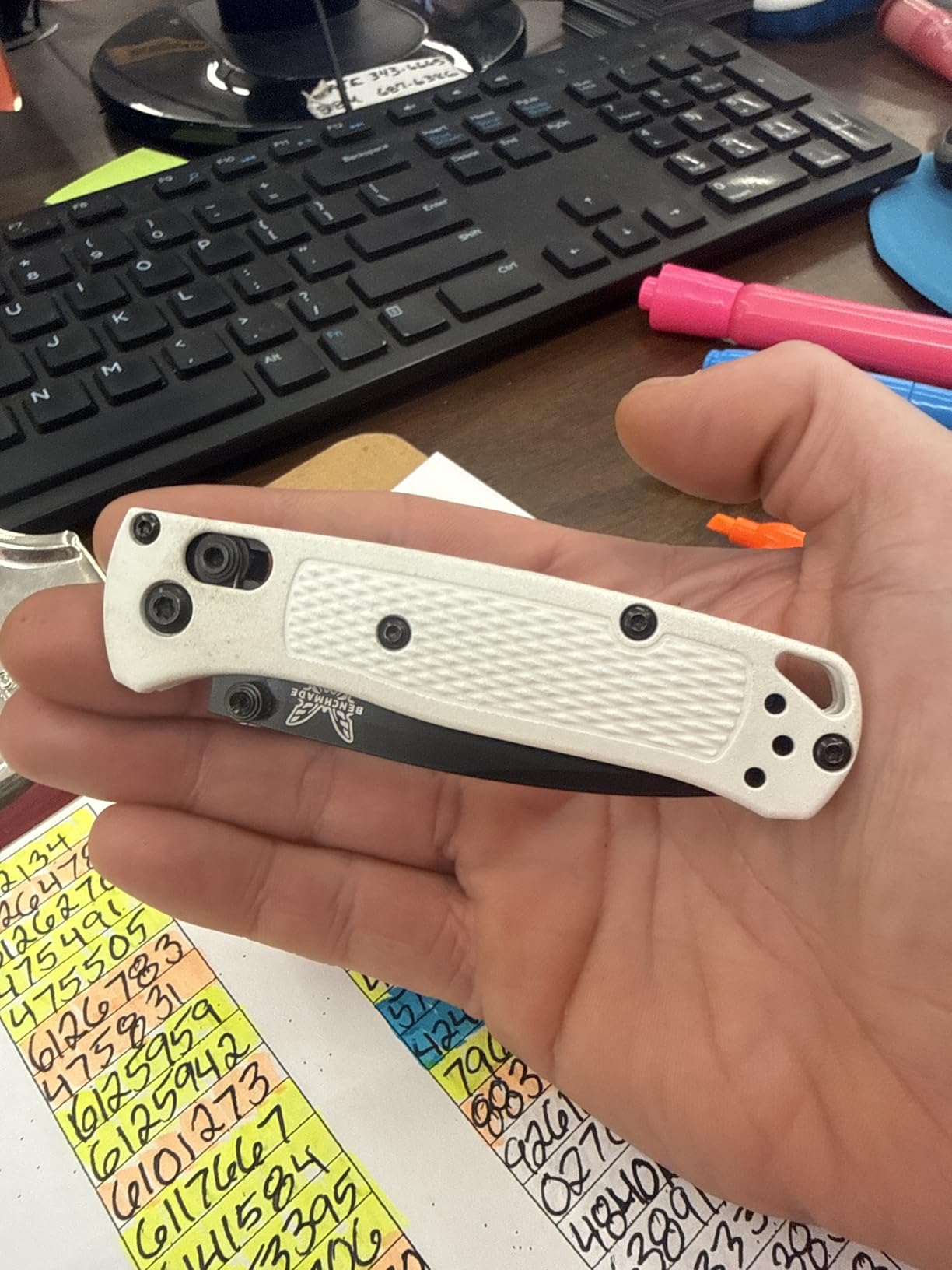 Benchmade Mini Bugout 533BK-1 Outdoor EDC Folding Knife, Drop-Point Blade with Black Grivory Handle customer photo 2