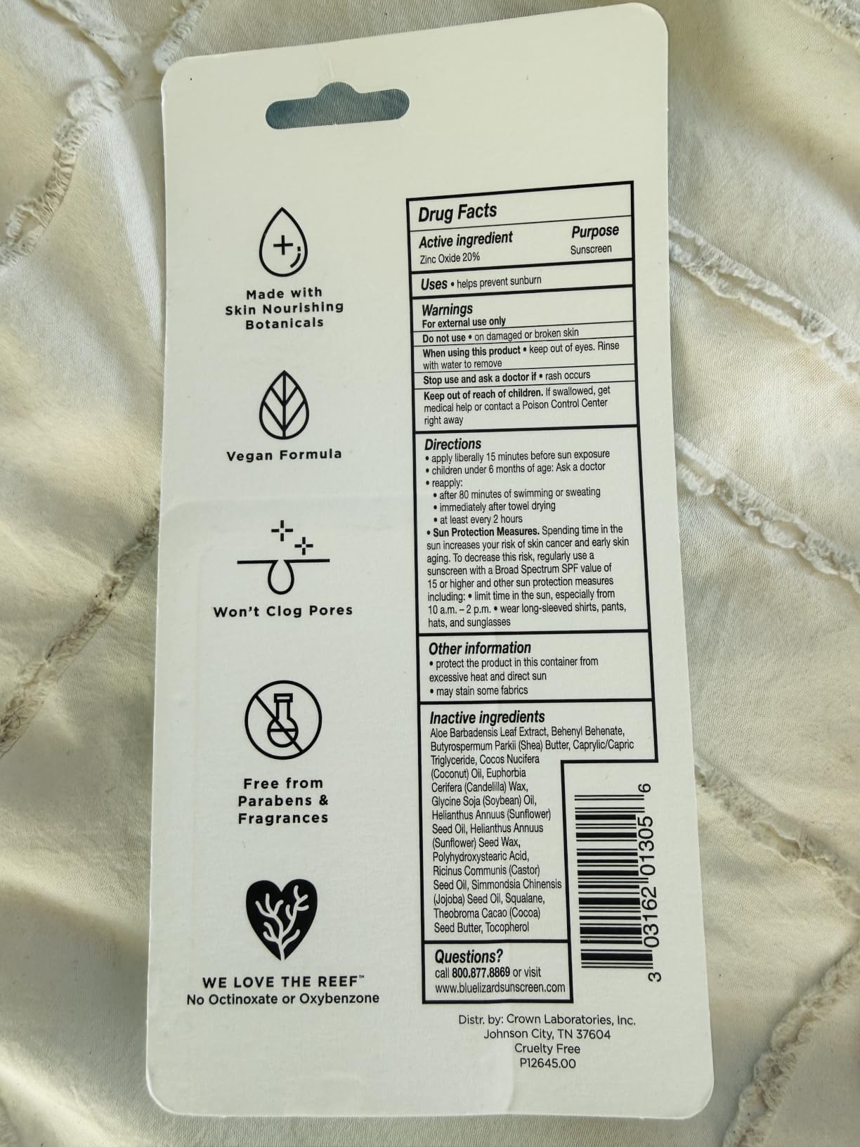 Blue Lizard Sensitive Mineral SPF 50 Sunscreen Lotion, 100% Mineral Sunscreen, UVA/UVB Protection, 5 fl oz customer photo 2