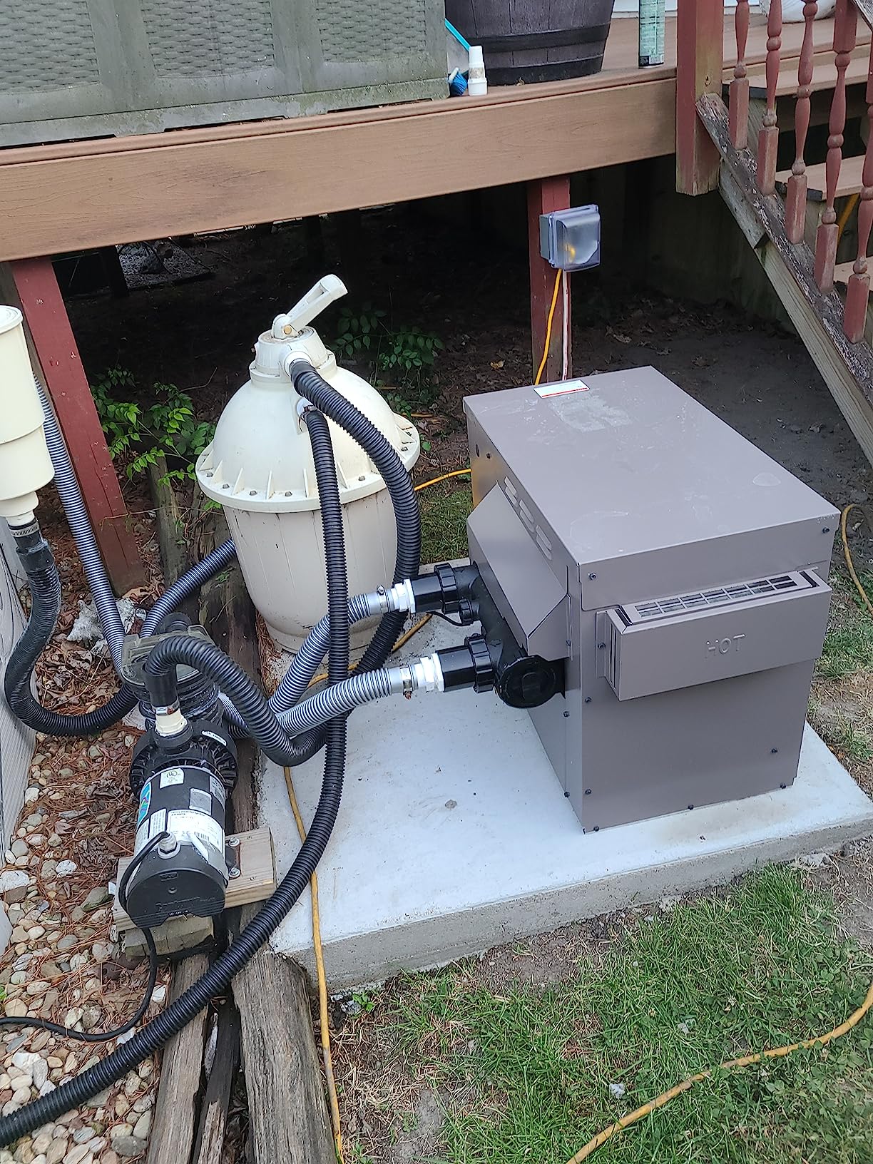 Hayward W3H135FDN H-Series Pool Water Heater/Spa Heater, 135K BTU, Natural Gas Model customer photo 1