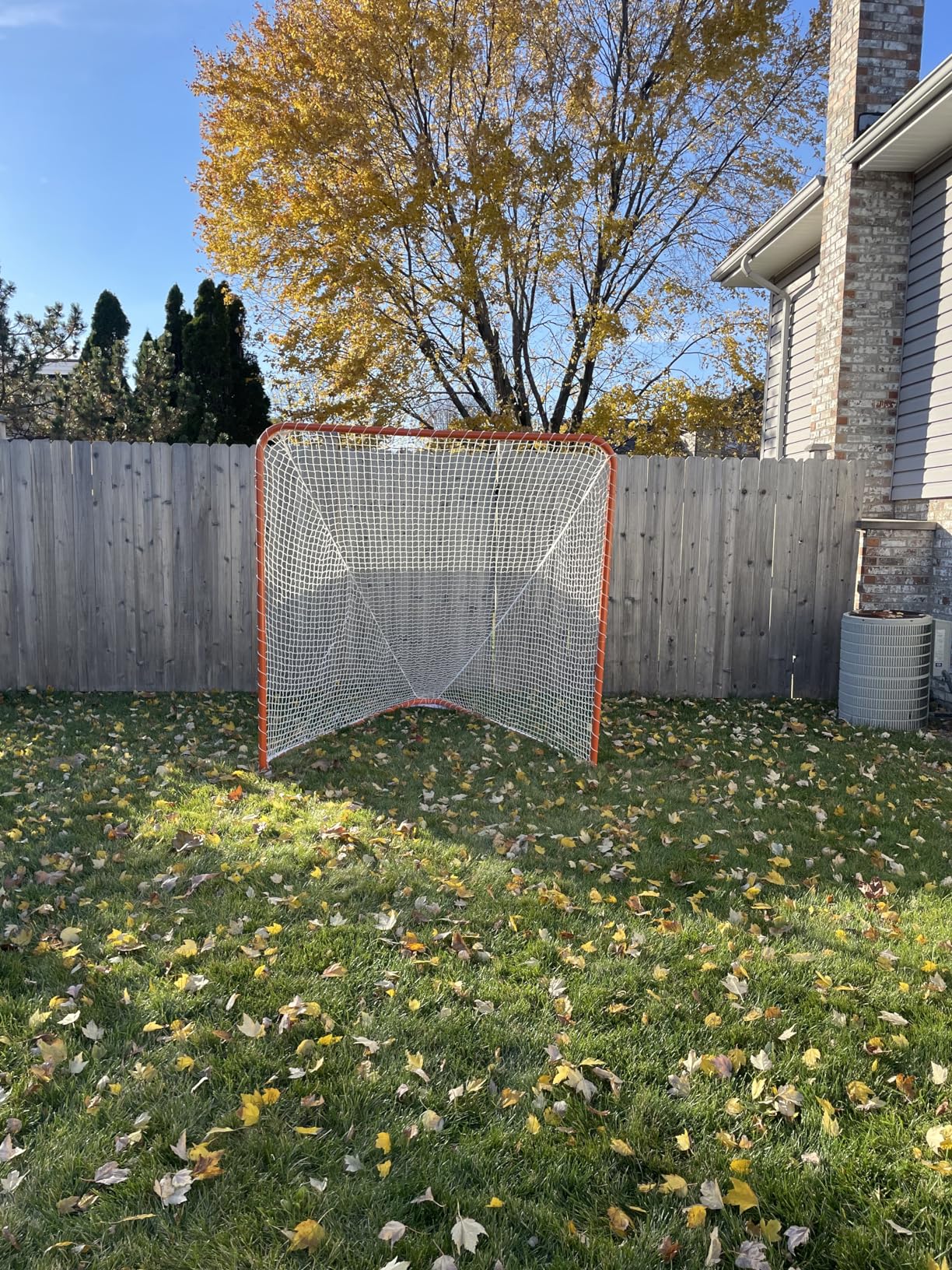 Kapler Lacrosse Goal Net - 6' x 6' Regulation Portable Steel Frame for Backyard Training - Ideal for Kids & Adults Practice Accuracy customer photo 1
