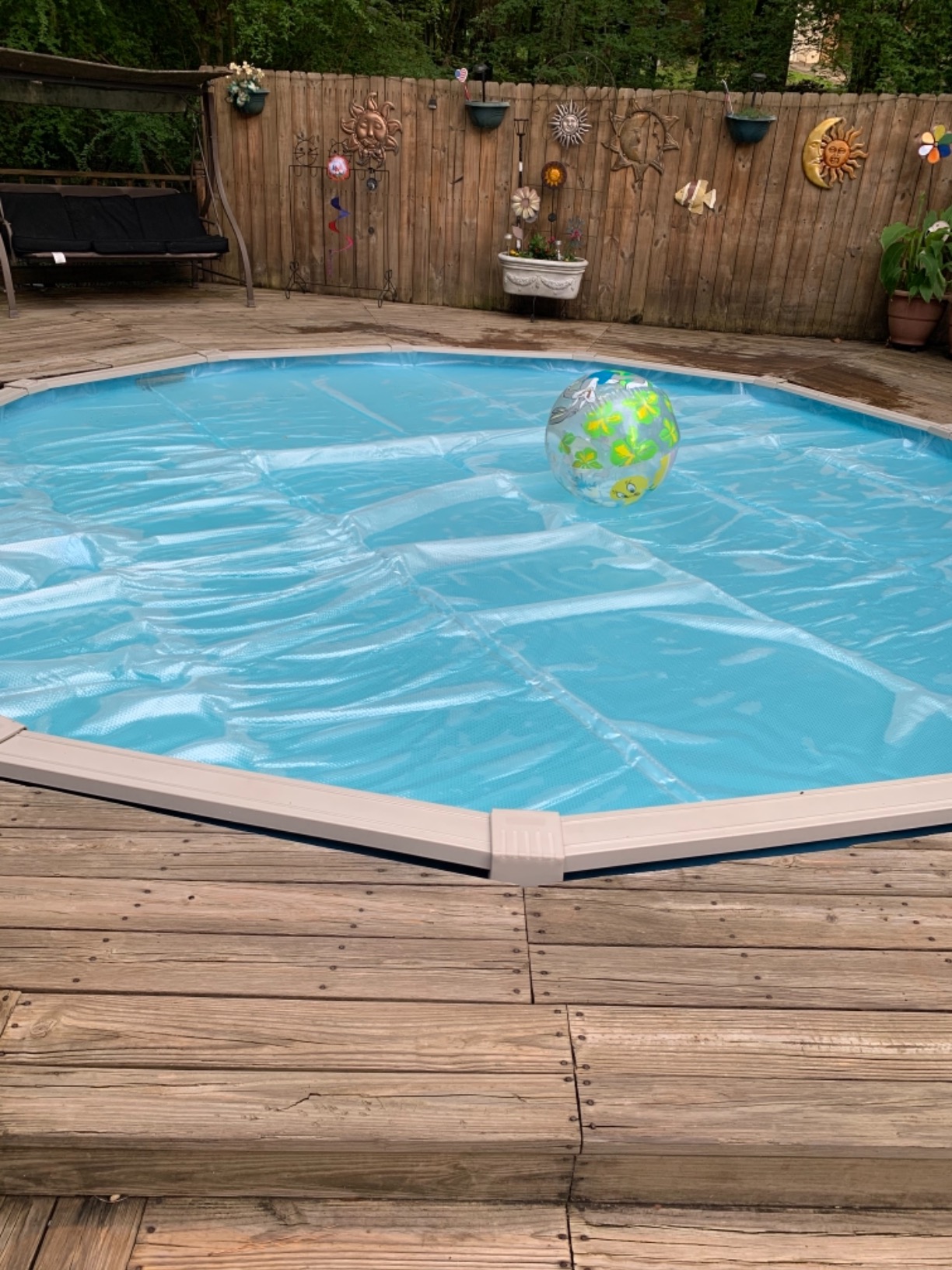Doheny's Clear-Tek Micro Bubble Solar Pool Cover for Above Ground Swimming Pools | Increase Solar Energy Absorption, Retain Heat, Reduce Evaporation, Reduce Heat Loss & Save, 16x24 ft Oval Blue 1600 customer photo 1