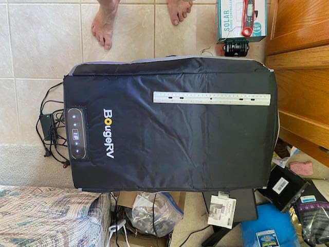 BougeRV 12V Portable Refrigerator Fridge Freezer Portable Car Fridge 53 Quart Electric Cooler 12V/24V DC 110~240V AC for RV Truck Jeep Pickup SUV Van Boat Camping Tailgating Road Trip Outdoor Travel customer photo 2