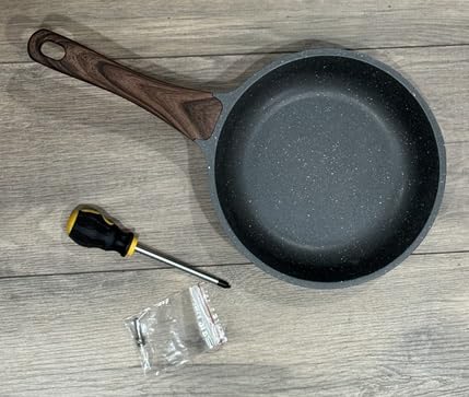 SENSARTE Nonstick Frying Pan Skillet, Swiss Granite Coating Omelette Pan, Healthy Stone Cookware Chef's Pan, PFOA Free, 9.5 Inch customer photo 1