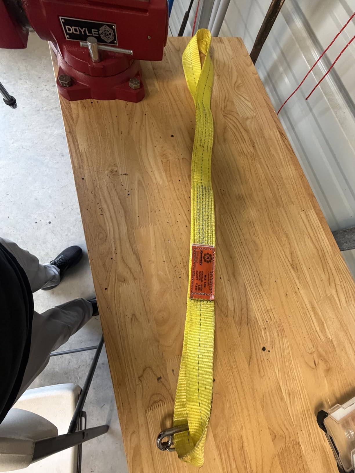 Kennedy Wire Rope & Sling Company 2inches x 40' 2-Ply Twist Eye Polyester Lifting Sling (Various Sizes in Listing) Made in The USA customer photo 1
