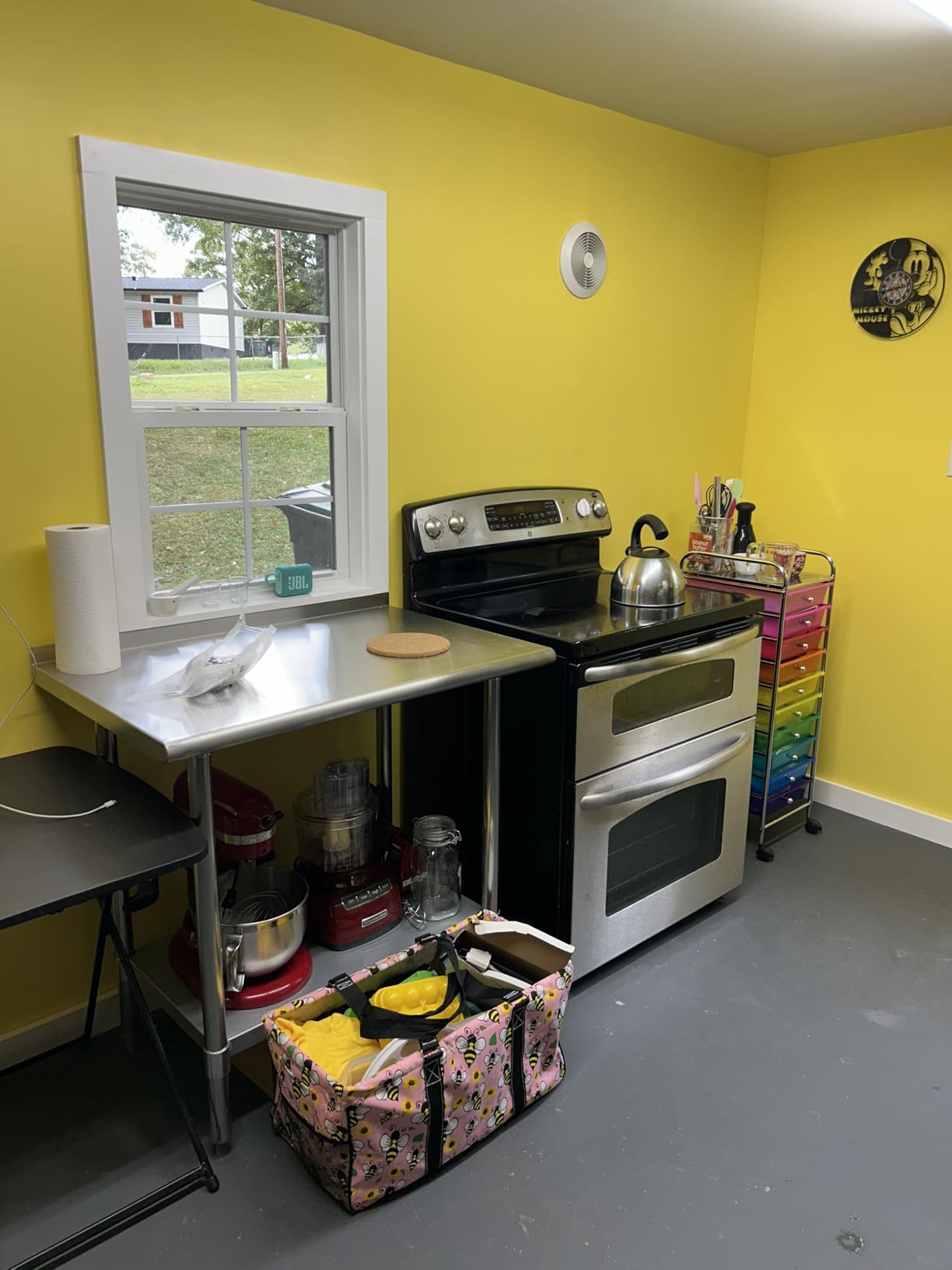 Profeeshaw Stainless Steel Prep Table NSF Commercial Work Table with Backsplash and Undershelf for Kitchen Restaurant 36x24 Inch customer photo 1