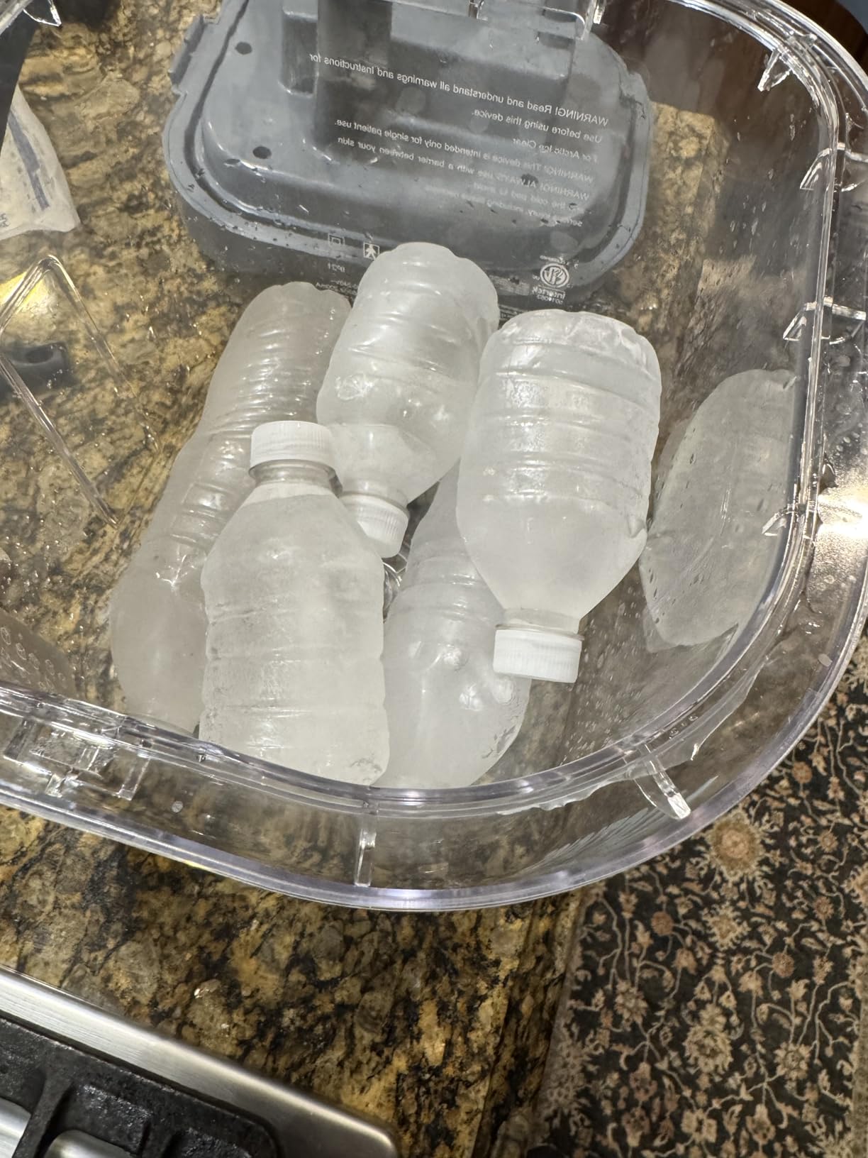 Circulating Cold Water Therapy Ice Machine Gen 2 by Arctic Ice Clear - for Knee, Elbow, Shoulder, Back Pain, Swelling, Sprains, Injuries (Arctic Ice Clear) (with Universal Pad) customer photo 1