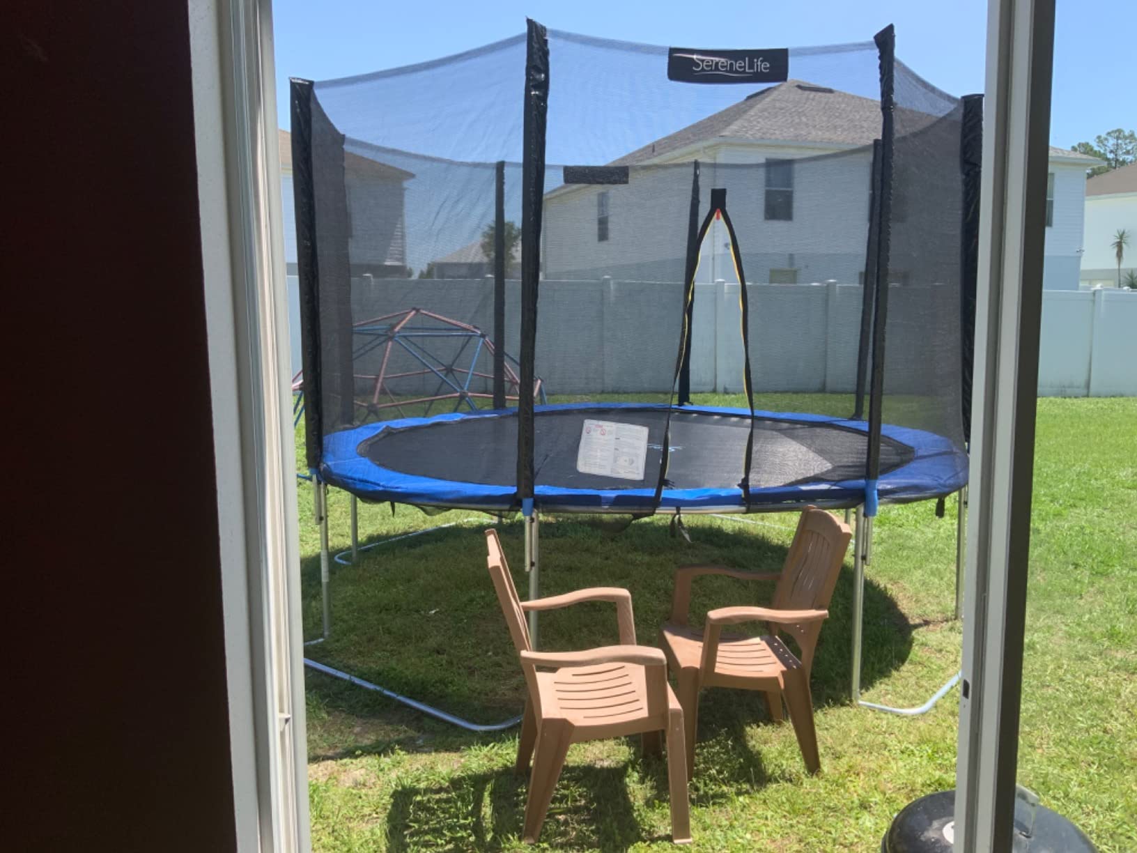 SereneLife Trampoline Outdoor 10FT 12FT 14FT with Enclosure Net, Ladder and Anti-Rust Coating - ASTM Approved Recreational Trampolines - Heavy Duty Yard Trampolines for Kids and Adults customer photo 2