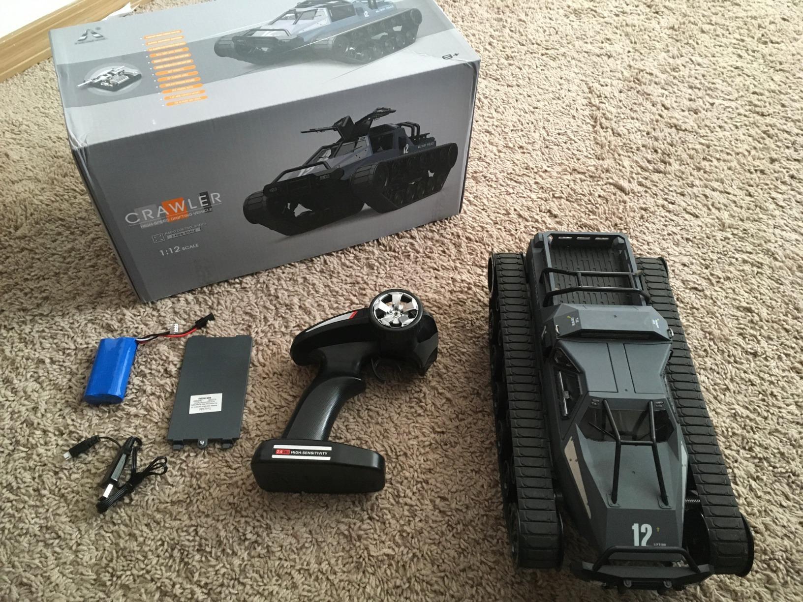 Mostop Remote Control Crawler High Speed Tank Off-Road 4WD RC Car 2.4 Ghz RC Army Truck 1/12 Drift Tank RC Tank for Kids Adults customer photo 2