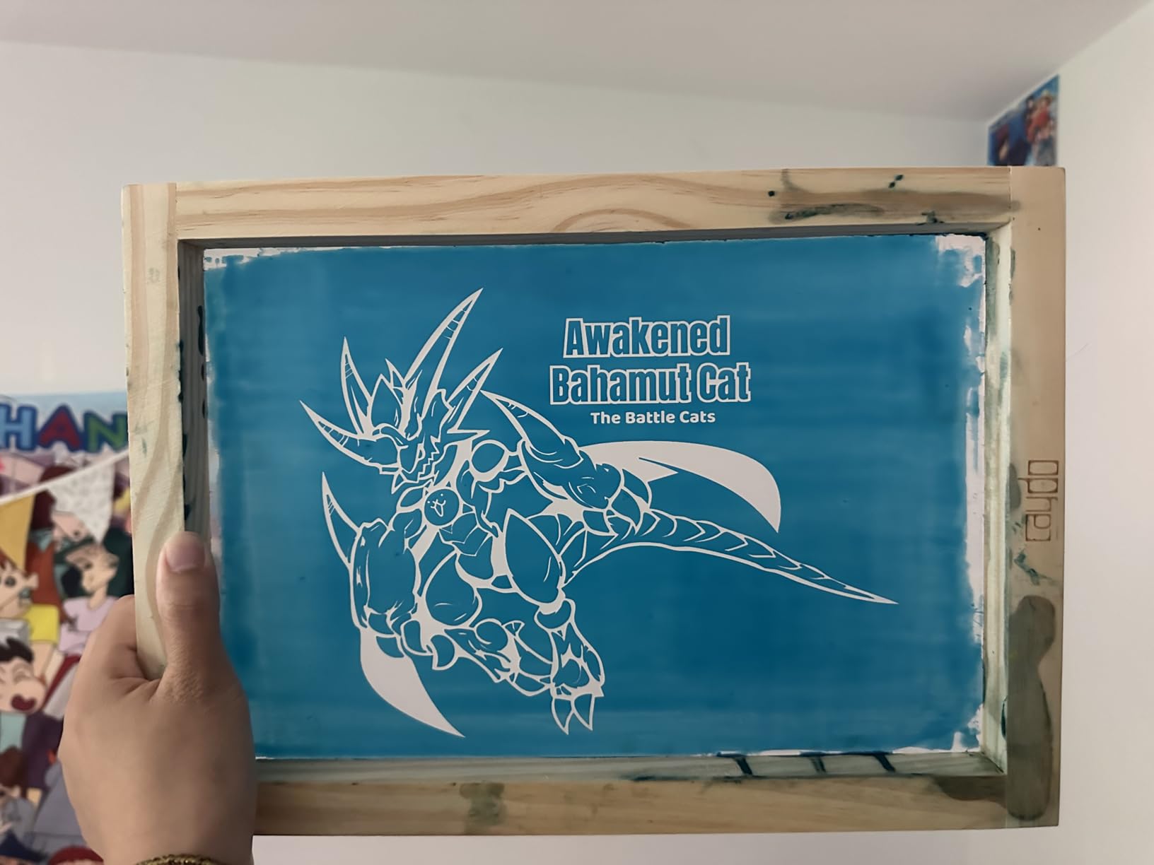 Caydo 23 Pieces Screen Printing Starter kit Include 3 Different Size of Wood Silk Screen Printing Frame with Mesh, Screen Printing Squeegees, Inkjet Transparency Film, Ink Knife, and Mask Tape customer photo 2