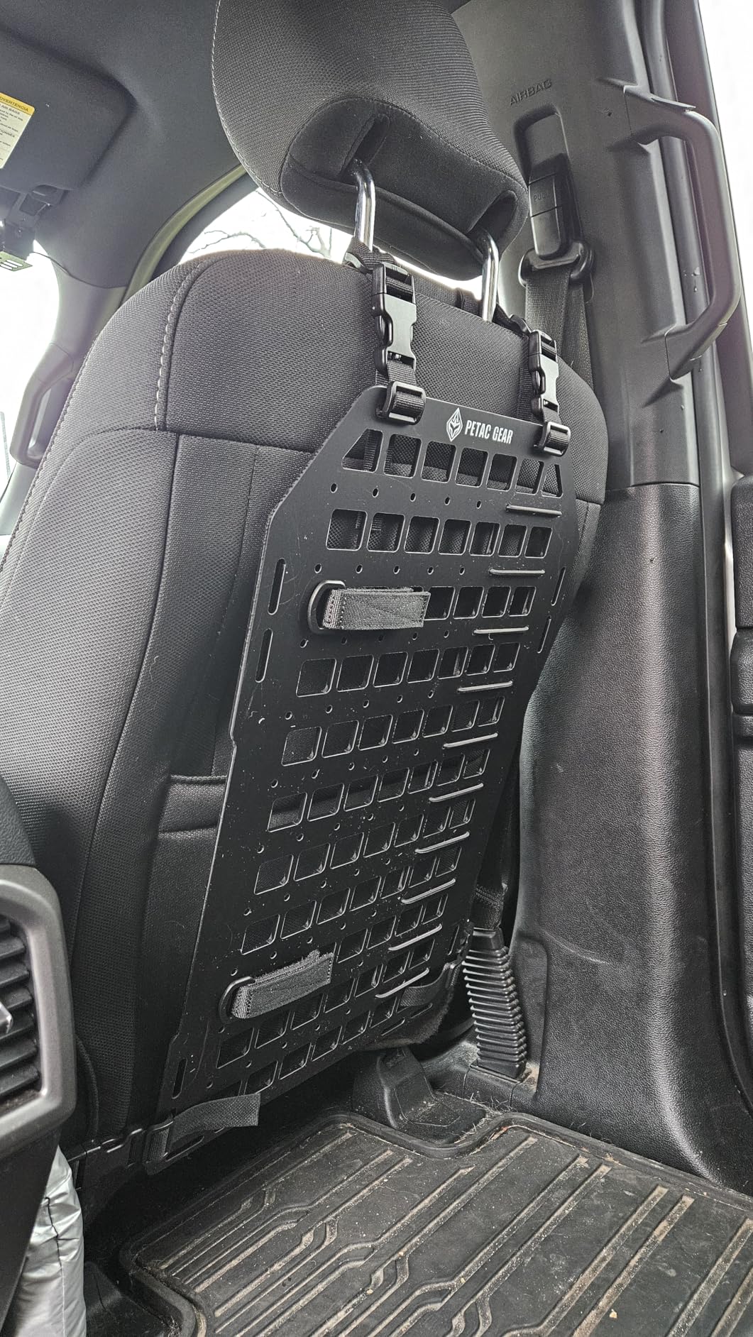 PETAC GEAR Tactical Car Seat Back Organizer | Rigid Molle Panels for Vehicles | Truck Mount Rack Panel for Tactical Gear Accessories customer photo 1