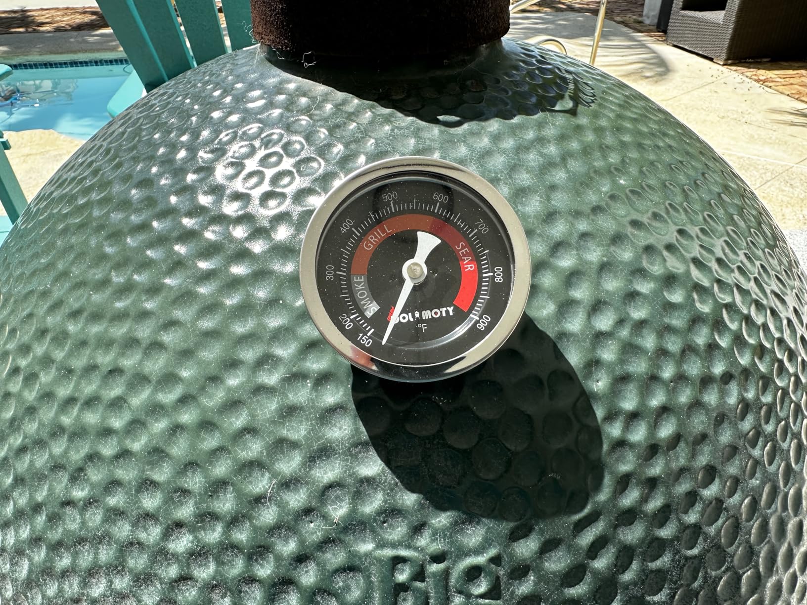 Upgrade Replacement Thermometer for Big Green Egg Grill with 3.3