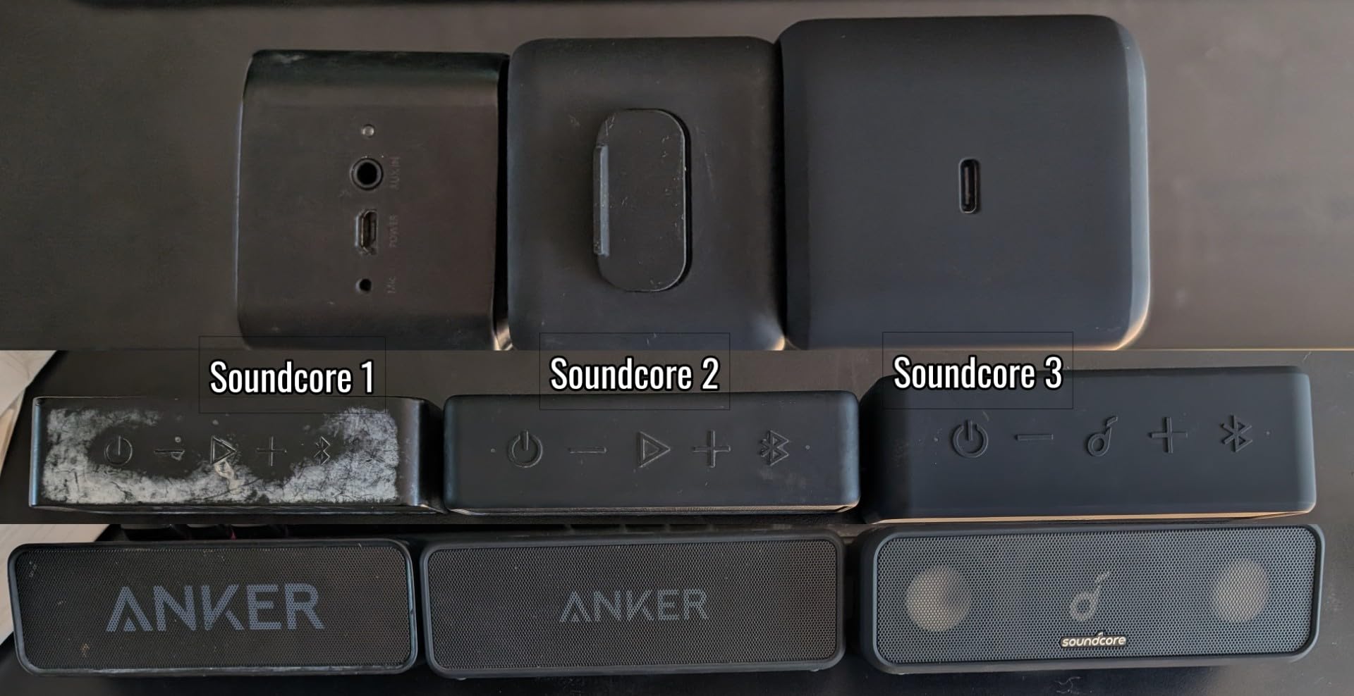 Soundcore 3 Portable Bluetooth Speaker by Anker - Wireless, IPX7 Waterproof, 24H Playtime, Pure Titanium Diaphragm Drivers, PartyCast, BassUp, Custom EQ App customer photo 1