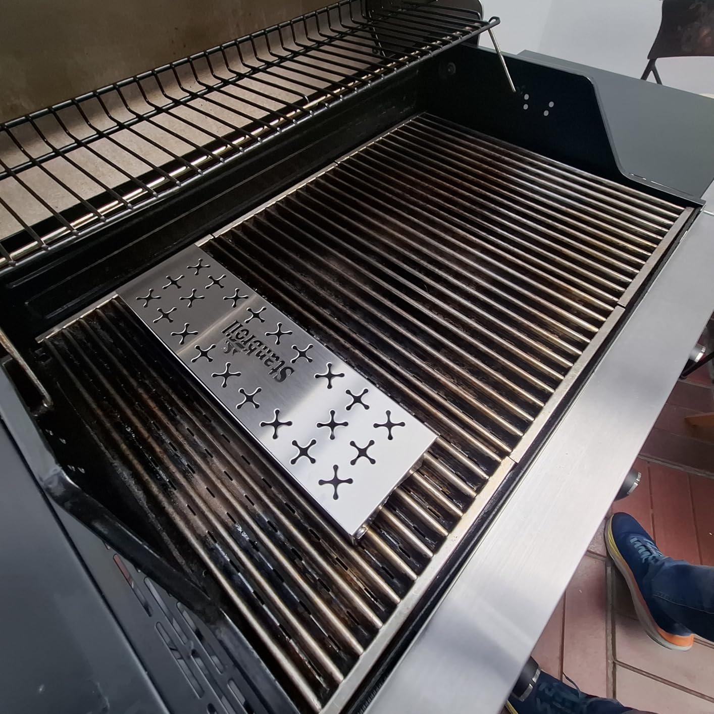 Stanbroil Stainless Steel Smoker Box for Gas Grilling, Wood Chip Smoking Box for Enhanced Smoke Flavor, Double V-Shape Design and Hinged Lid for Gas & Charcoal Grill customer photo 2