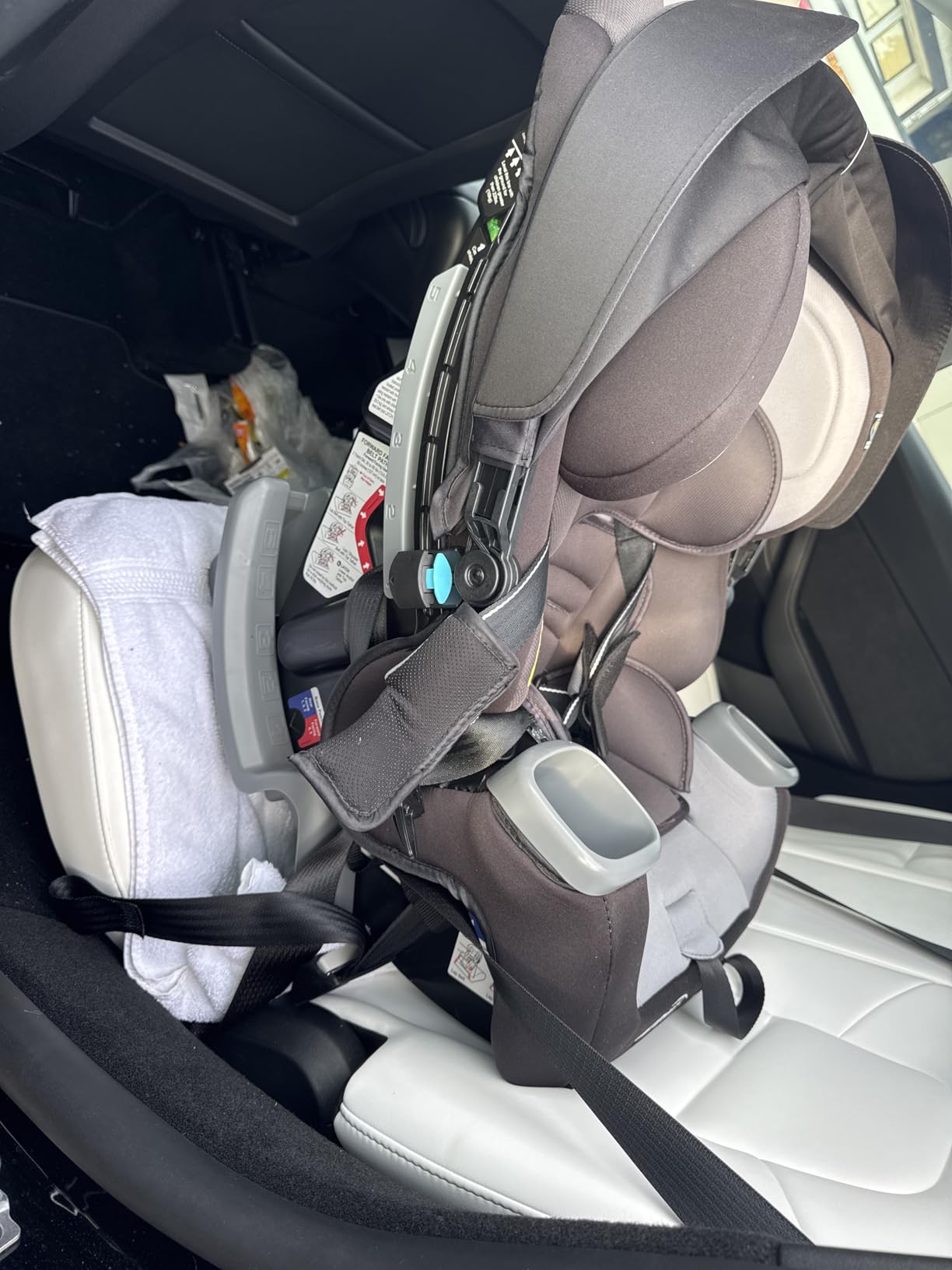 Baby Trend Cover Me 4-in-1 Convertible Car Seat, Vespa - Built-in Canopy, 4-Stage Growth System, Plush Comfort Padding, Multi-Position Recline customer photo 2