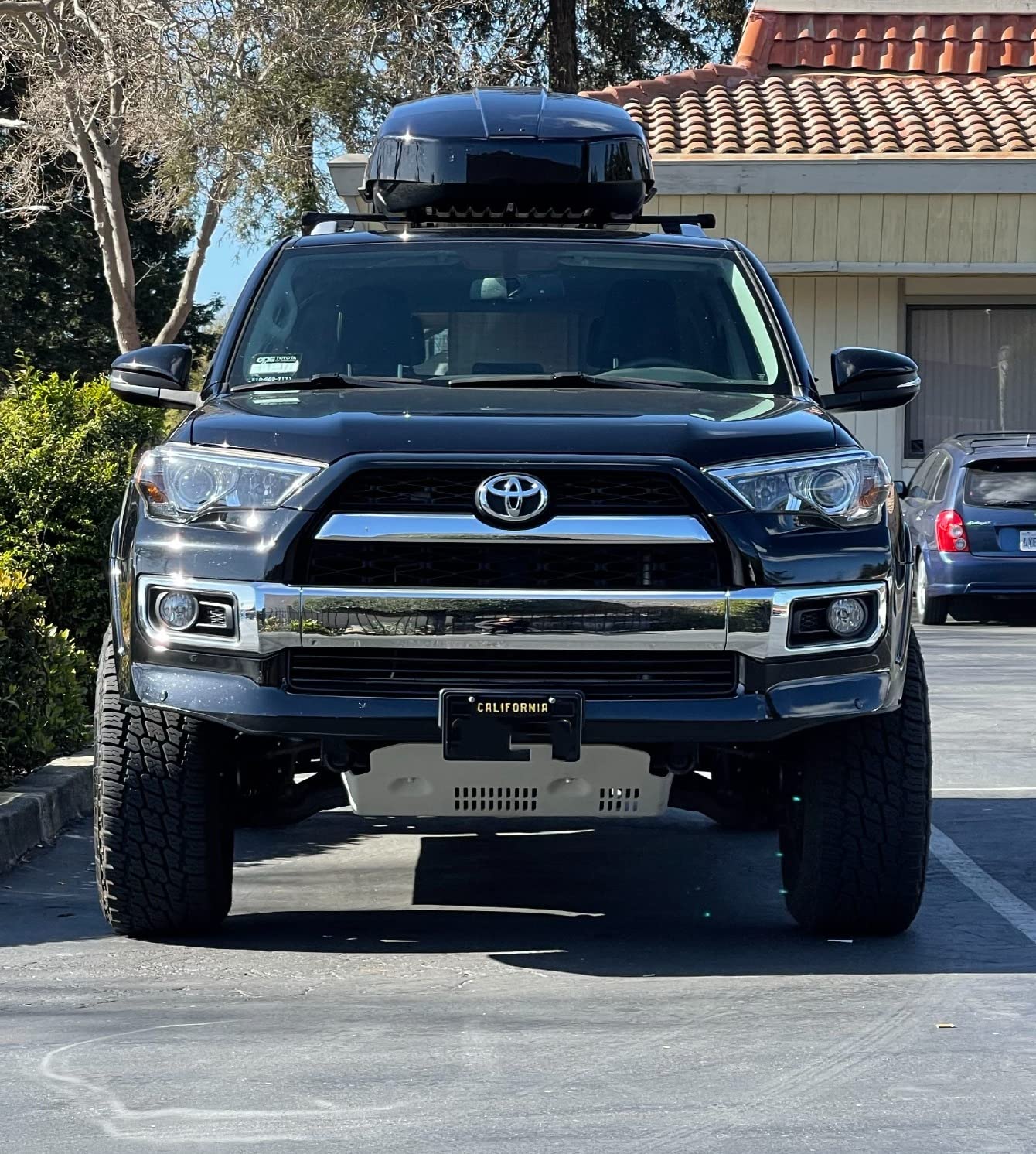 ECOTRIC Skid Plate Compatible with 2014-2024 Toyota 4Runner & 2009-2014 FJ Cruiser 4.0L V6 Aluminum Front Skid Plate Protection Replacement for PTR6089190 customer photo 1