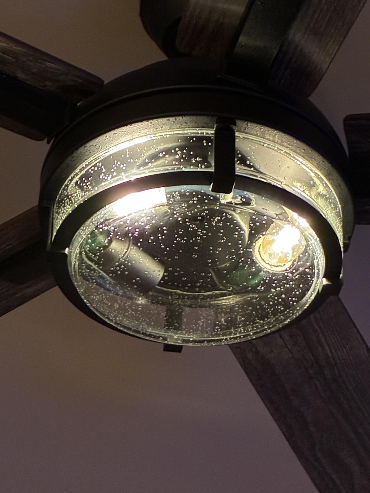 Prominence Home Freyr, 52 Inch Indoor Outdoor LED Ceiling Fan with Light, Remote Control, Dual Mounting Options, 5 Dual Finish Blades, Reversible Motor - 51484-01 (Textured Black) customer photo 1