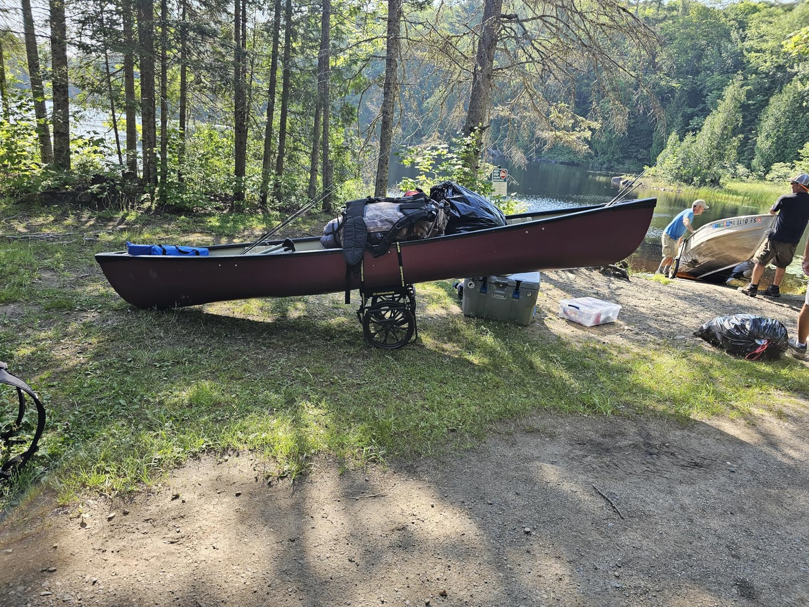 Suspenz Kayak Canoe Transport Cart, All-Terrain Super Duty Trolley Carrier with No-Flat Airless Wheels and Kickstand, 350 lb Load Capacity, Black (22-9908) customer photo 1