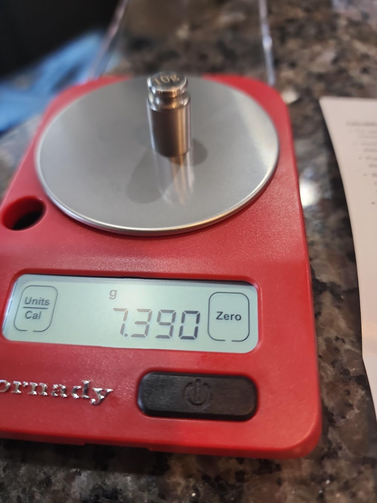 Hornady G3-1500 Electronic Scale, 050104 - Portable Battery Operated Digital Pocket Scale to Weigh Bullets, Cases, Trickle Powder and More Up to 1500 Grain Capacity with 0.1 Accuracy and Reliable Results customer photo 1