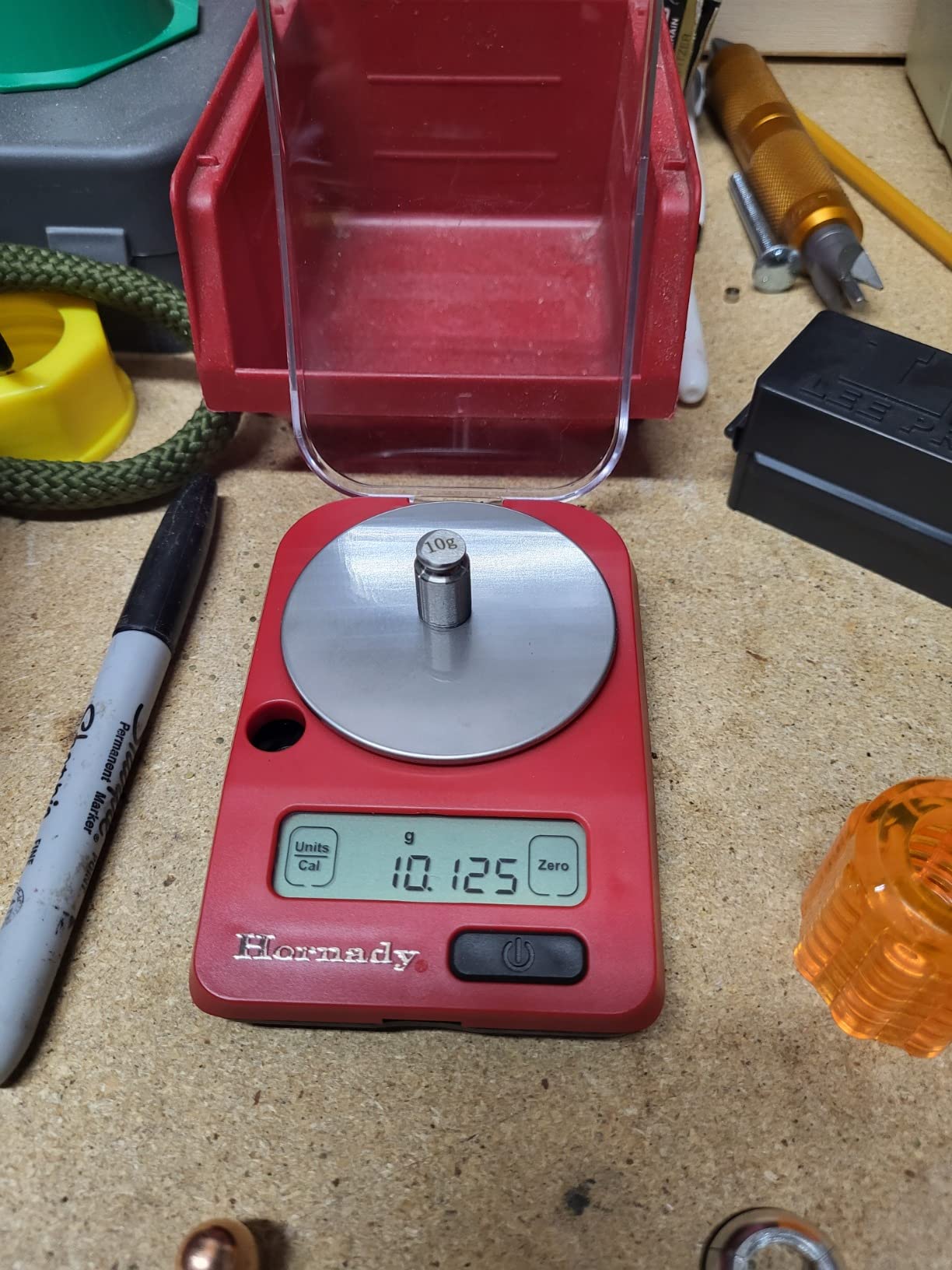 Hornady G3-1500 Electronic Scale, 050104 - Portable Battery Operated Digital Pocket Scale to Weigh Bullets, Cases, Trickle Powder and More Up to 1500 Grain Capacity with 0.1 Accuracy and Reliable Results customer photo 2