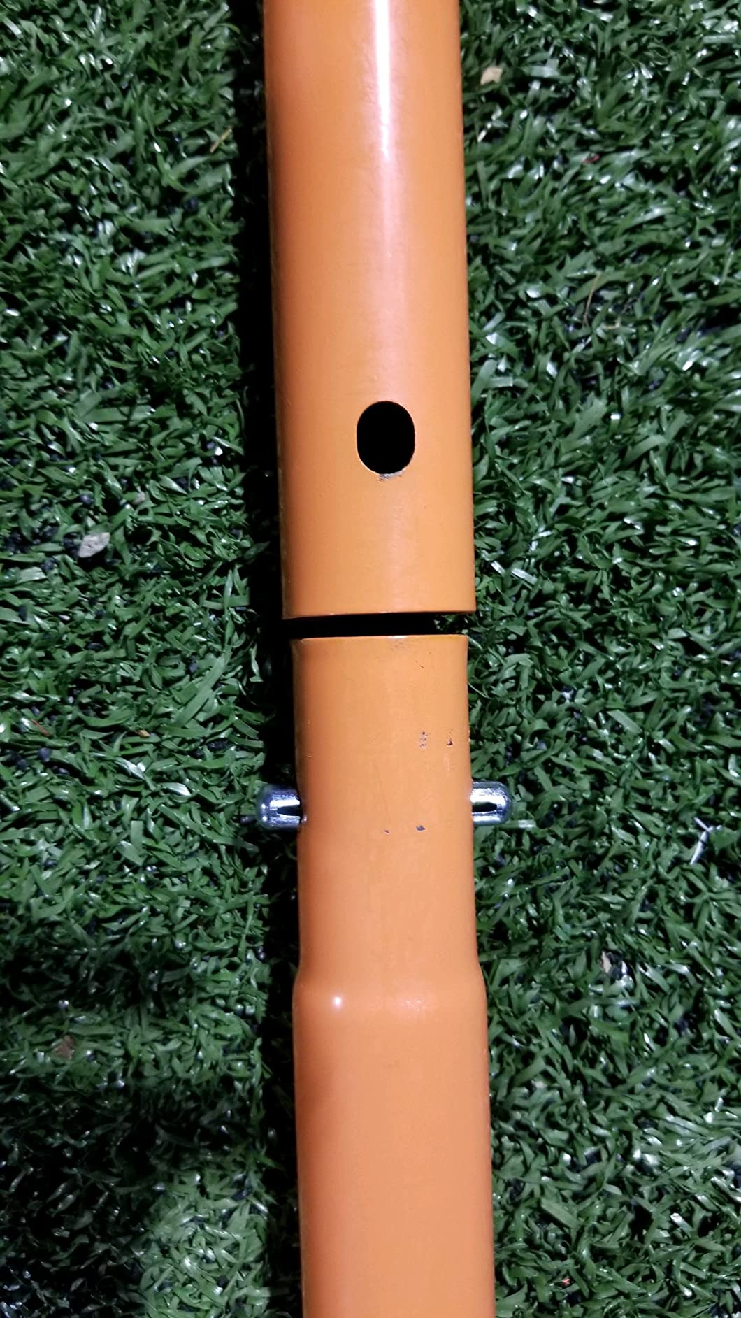 Gladiator Lacrosse Official Lacrosse Goal with a 6mm Net, Orange, 100% Steel Frame, 6 x 6-Foot, Standard, 72