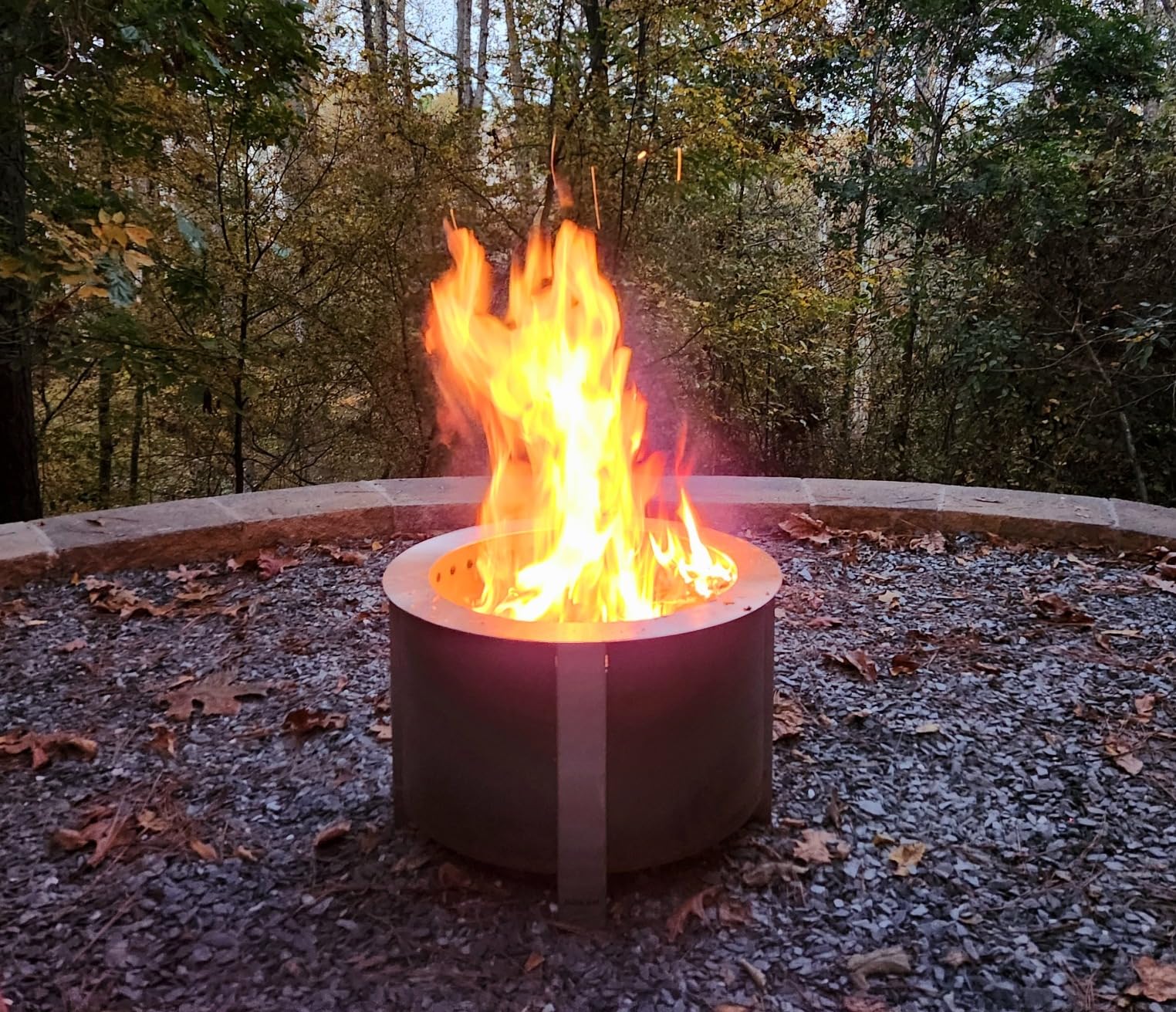 Smokeless Fire Pit (X Series 19, Corten Steel) | 22.1 inch Smokeless Fire Pit for Outside | 47 Pounds | Ideal for Families | Compatible with Wide Range of Breeo Accessories customer photo 2