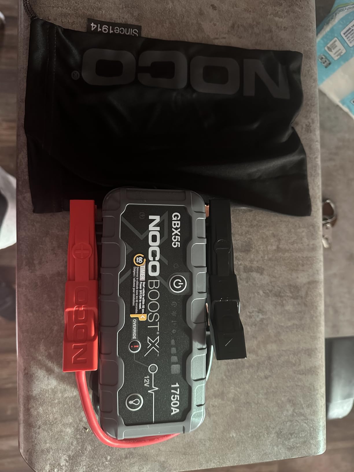Boost X GBX55: 1750A UltraSafe Jump Starter - 12V Lithium Battery Booster Pack, Portable Jump Box, Power Bank & Jumper Cables - for 7.5L Gas and 5.0L Diesel Engines customer photo 1