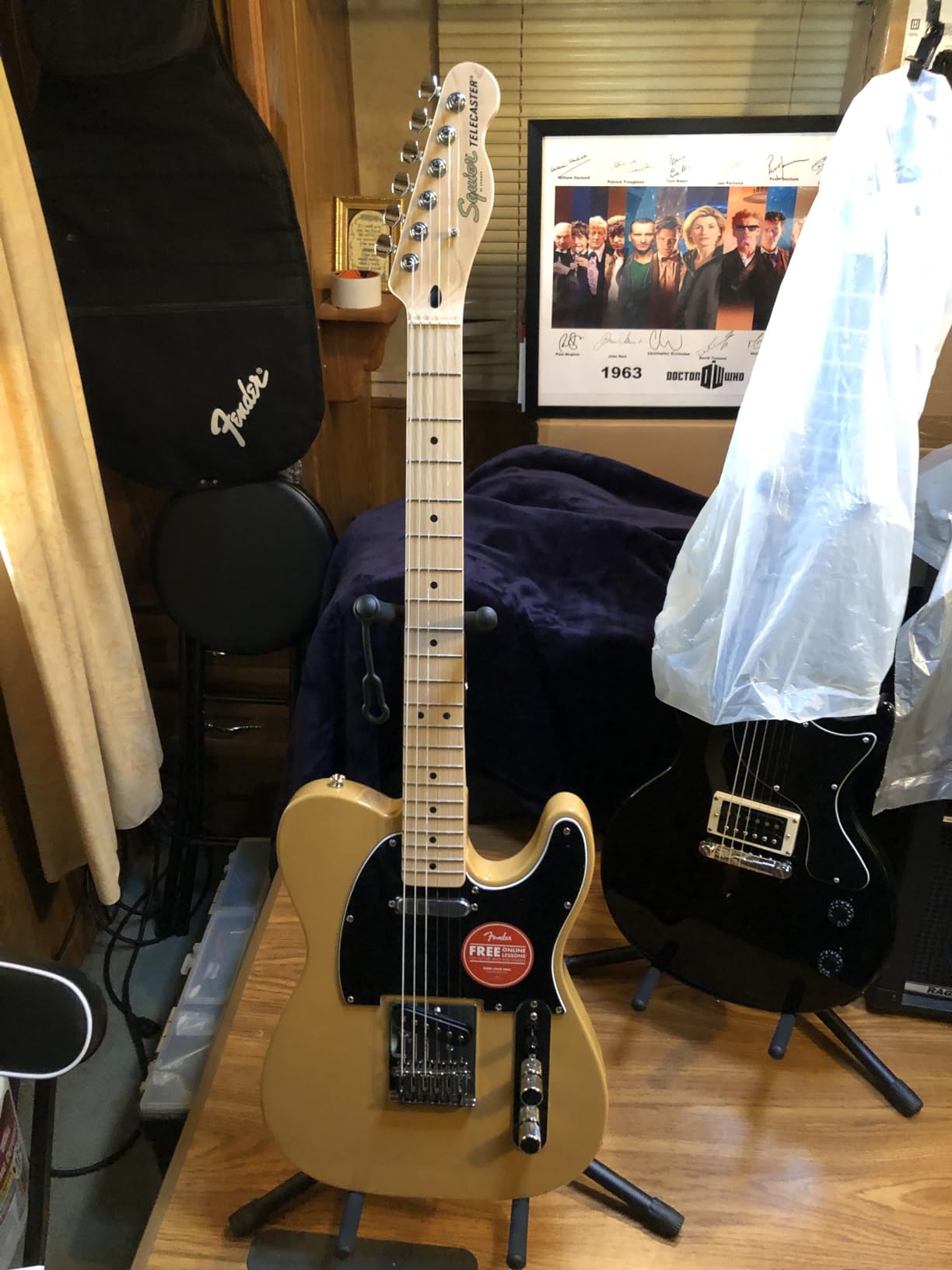 Squier Affinity Series Telecaster Electric Guitar, Butterscotch Blonde, Maple Fingerboard customer photo 1