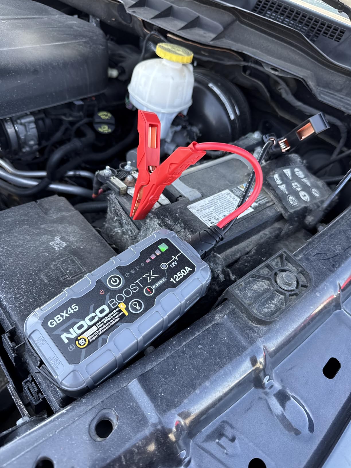 Boost X GBX45: 1250A UltraSafe Jump Starter - 12V Lithium Battery Booster Pack, Portable Jump Box, Power Bank & Jumper Cables - for 6.5L Gas and 4.0L Diesel Engines customer photo 2