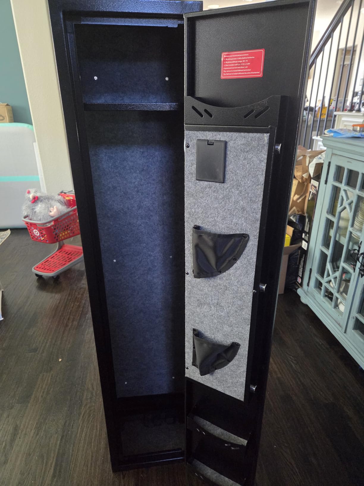 Kaer 4-5 Gun Safe, Gun Safe for Rifles and Pistols, Long Rifle Safe for Home, Gun Cabinet for Rifles and Shotguns with Fingerprint/Digital Keypad/Removable Shelf No Assembly Needed customer photo 2