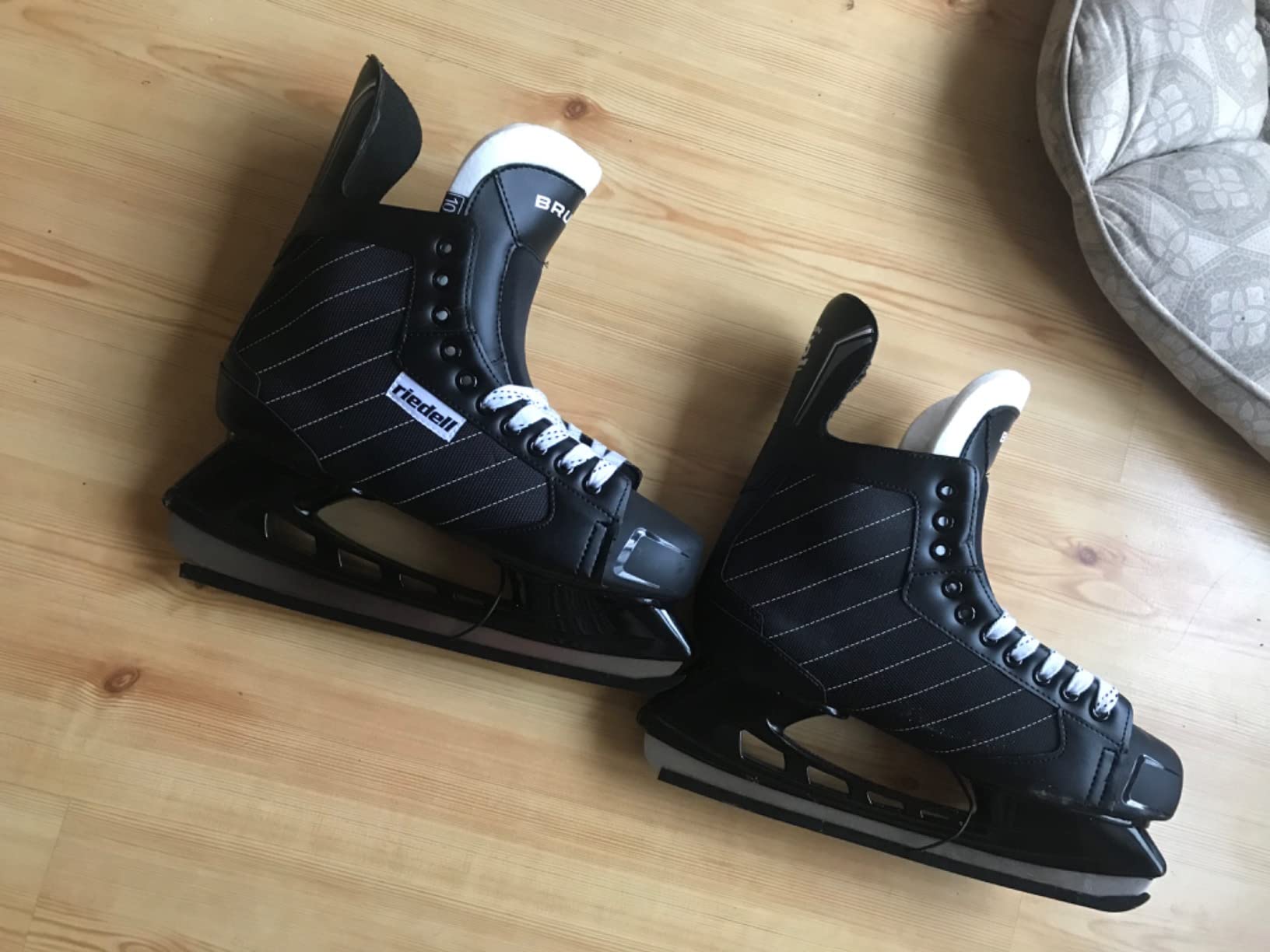 Riedell Bruin Ice Skates - Durable, Comfortable Ice Hockey Skates for Men and Women with Rugged Foam-Padded Uppers and Stainless Steel Blades customer photo 2