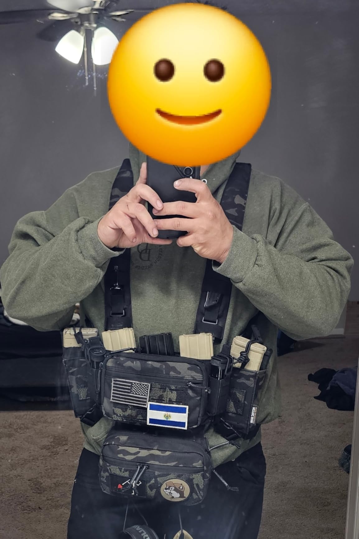 ACE TAC S.O.P. Tactical Chest Rig with 5.56/7.62 & Pistol Magazine Pouch Holders, Wing & Molle Dangler Pouches customer photo 2