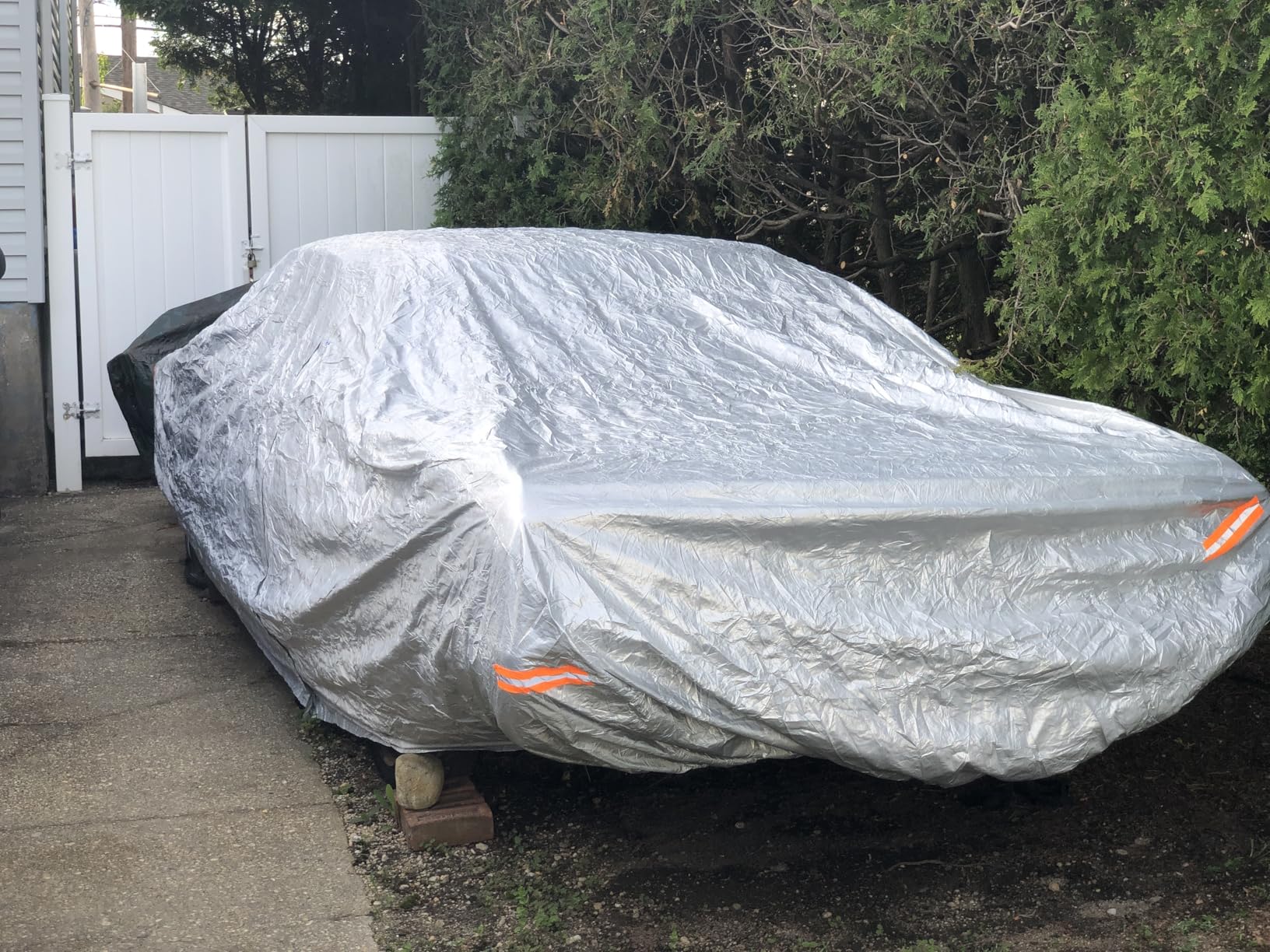 EzyShade 10-Layer Car Cover Waterproof All Weather - See Vehicle Size-Chart - Car Covers for Automobiles & Car Snow Cover - Full Exterior Covers - Winter Rain Sun SUV Sedan. Size A4 (See SizeChart) customer photo 2