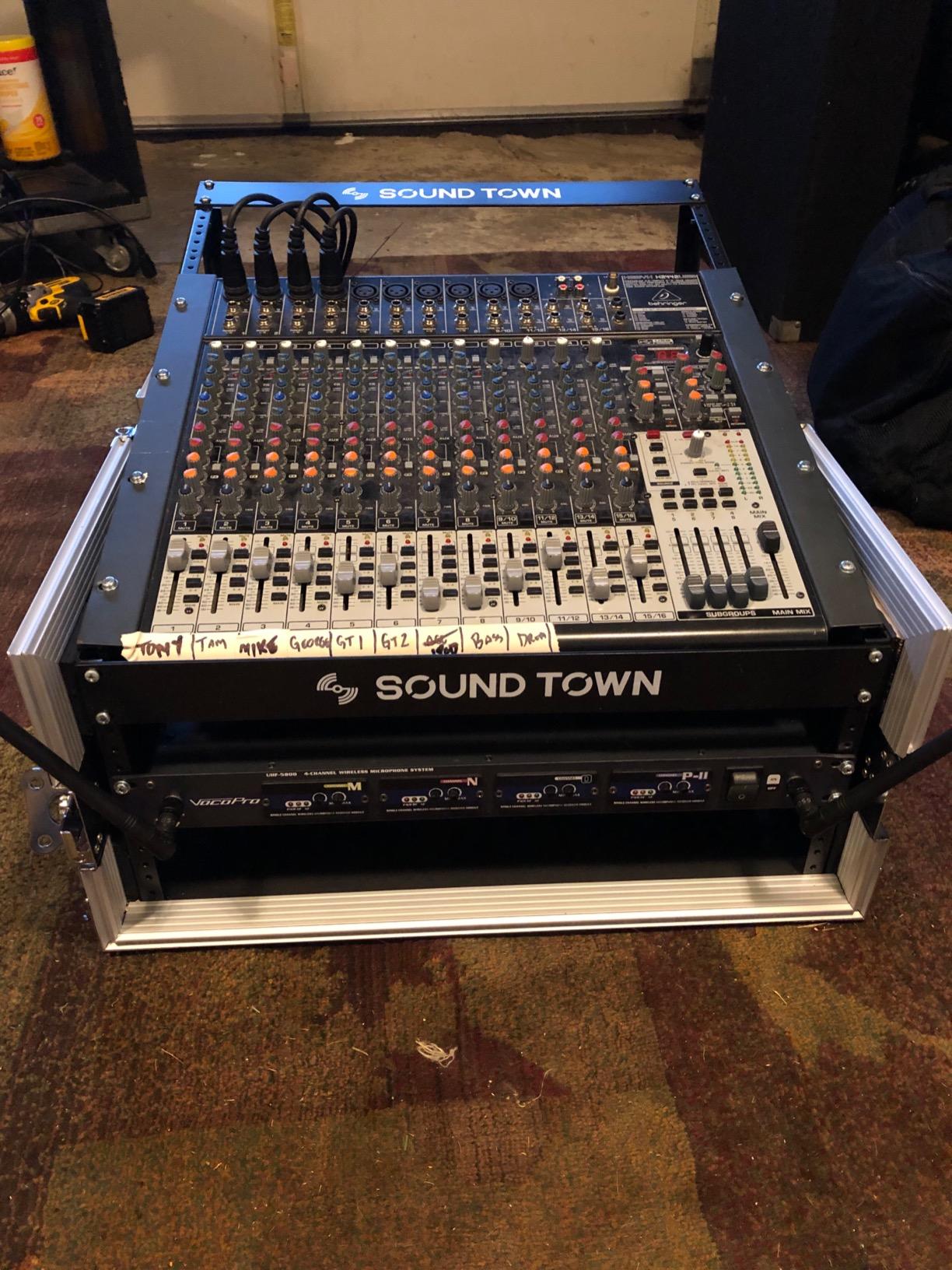 Sound Town 4U PA/DJ Rack/Road Case, 4-Space, with 21