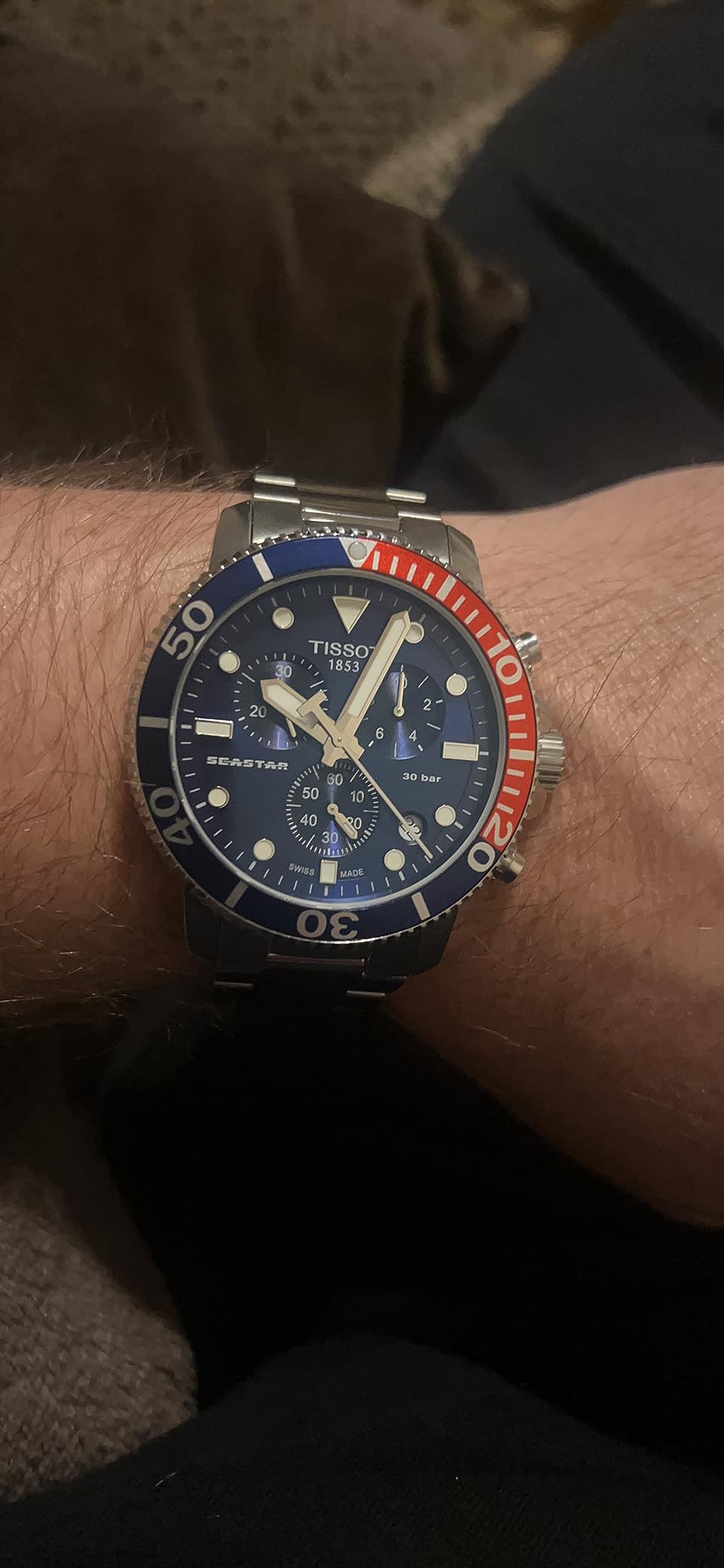 Tissot Men's Seastar 1000 Quartz Chronograph 316L Stainless Steel Case Swiss Quartz Watch T1204171104103 customer photo 2
