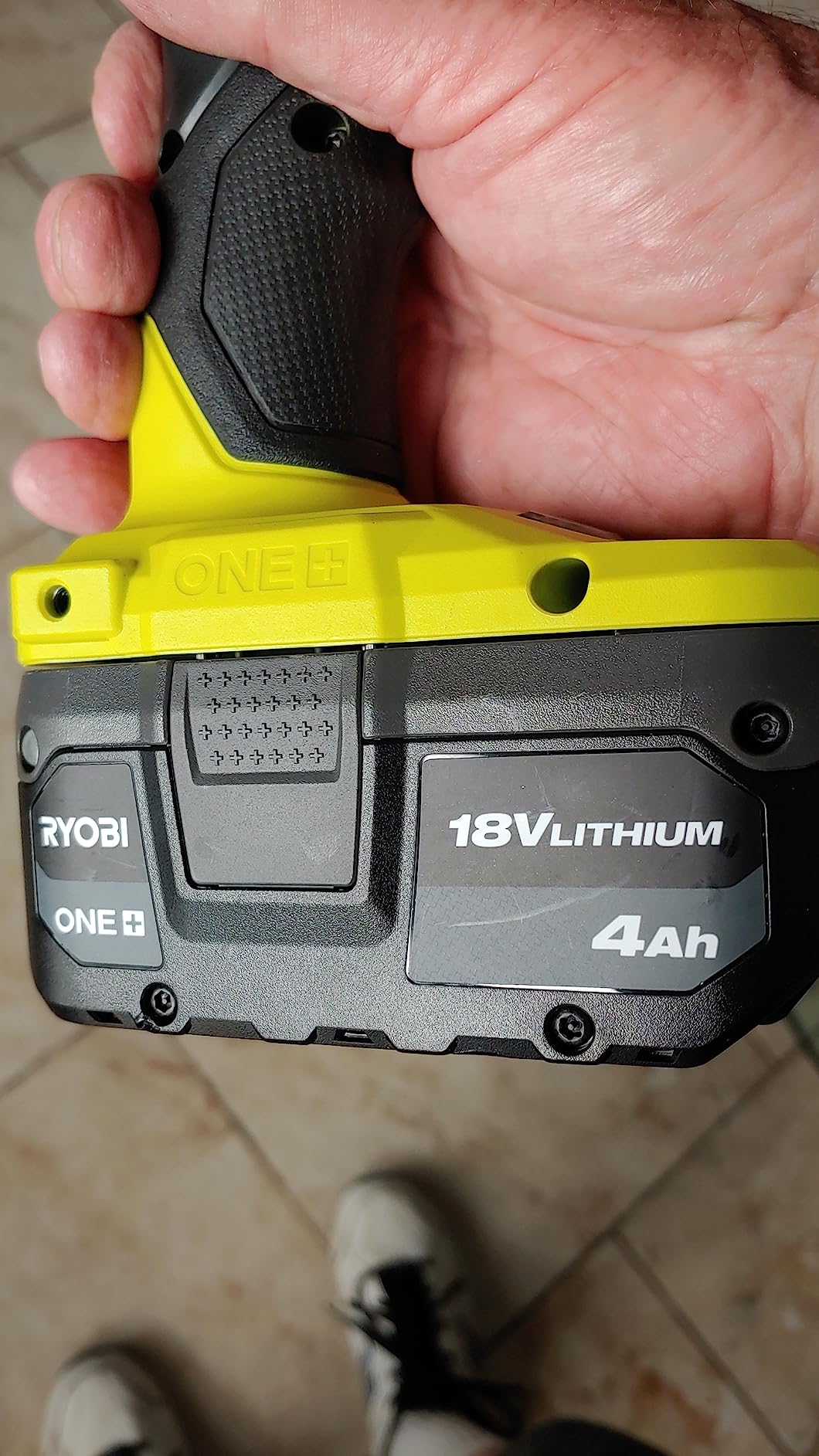 ONE+ 18V Lithium-Ion 4.0 Ah Battery - Up to 3X Runtime vs 1.5Ah, LED Fuel Gauge, 18V Compatible PBP005 customer photo 1