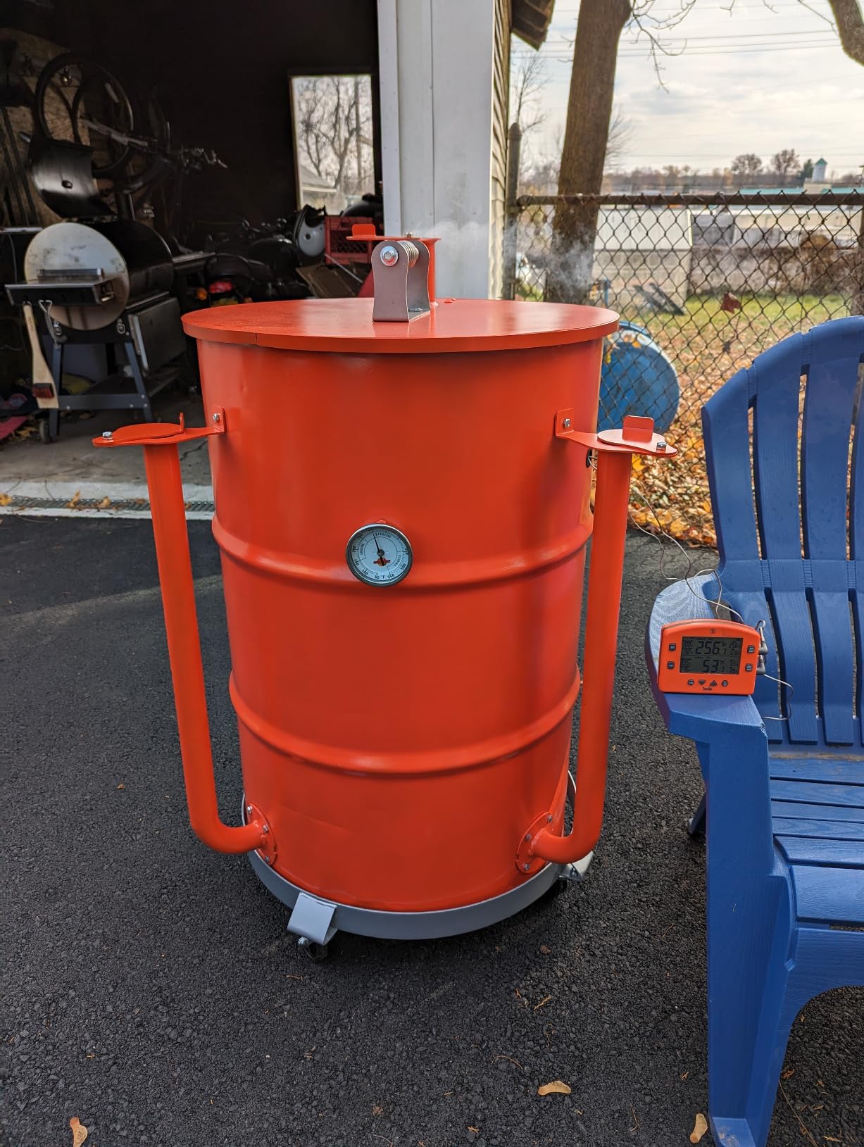 55-Gallon Drum Dolly - Heavy-Duty Steel Dolly with Cross Braces and 4 Caster Wheels - 1,000-Pound Capacity by Pentagon Tools customer photo 2