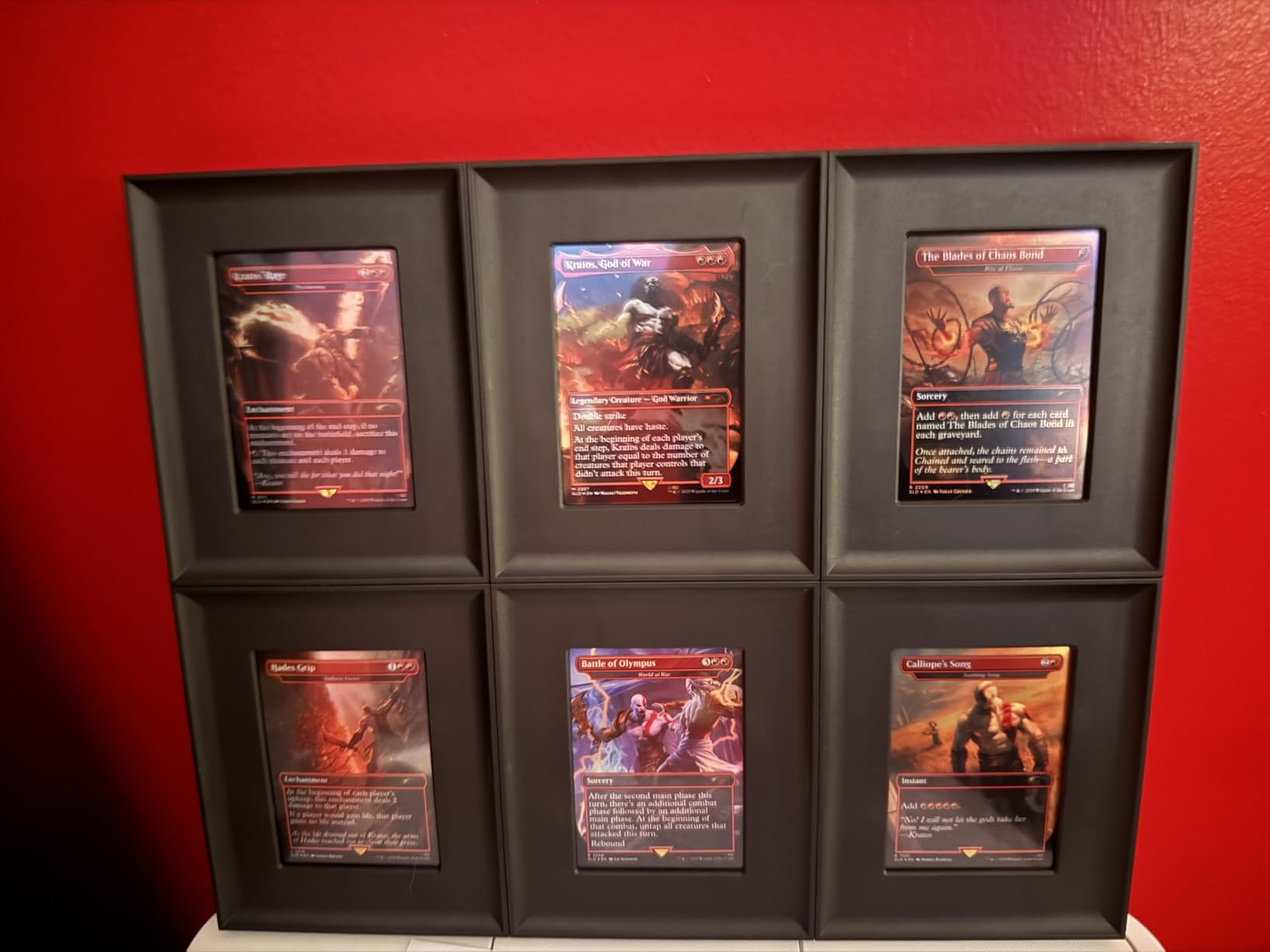 BCW Interlocking Card Frames - Black | Interlocking Frames Ideal for Collectibles, Trading Cards, and Memorabilia | Wall Display Frame (Standard Cards - 6 Pack) customer photo 1