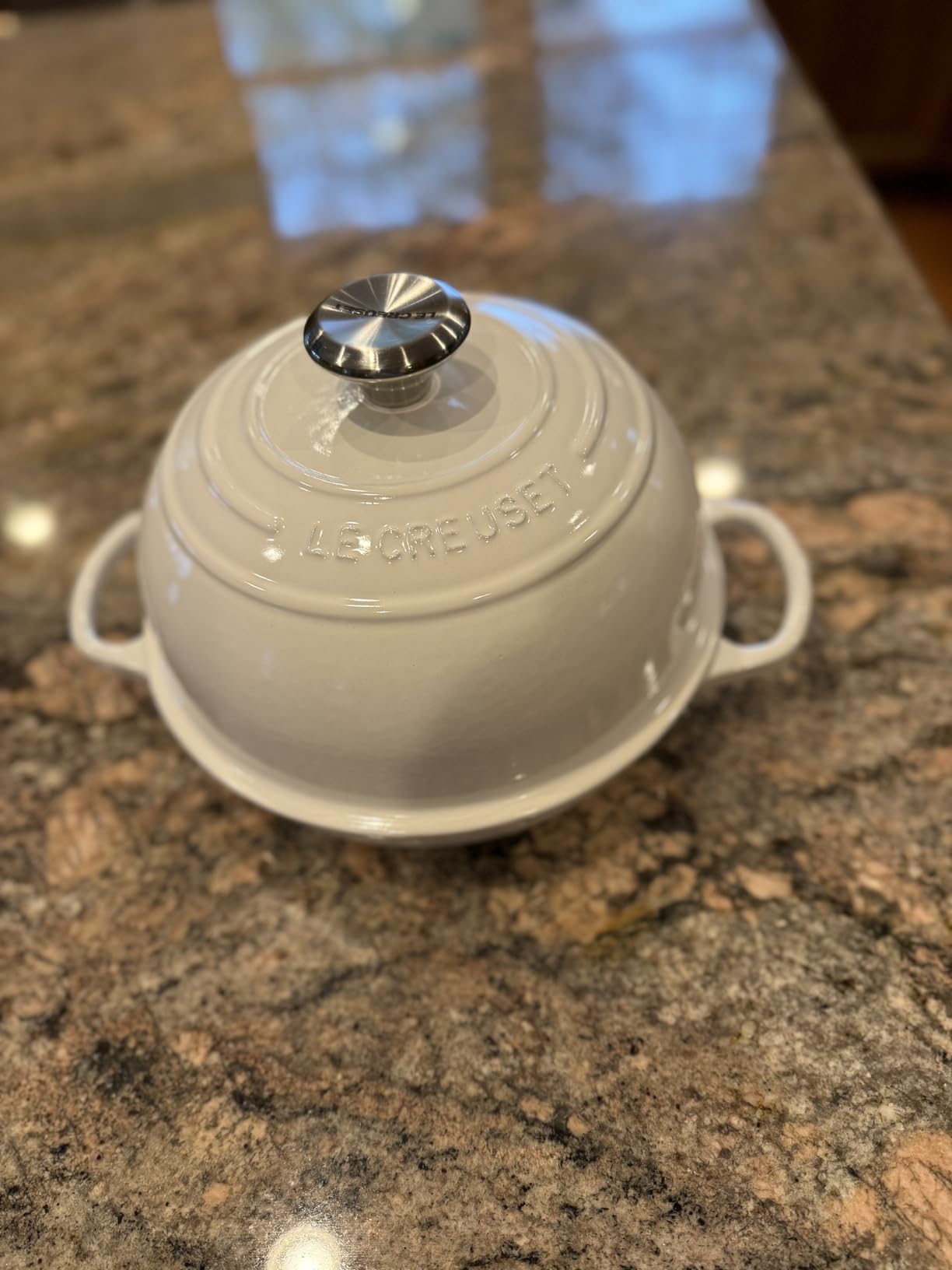 Le Creuset Enameled Cast Iron Signature Round Bread Oven, 9.5 inch, Cerise customer photo 1