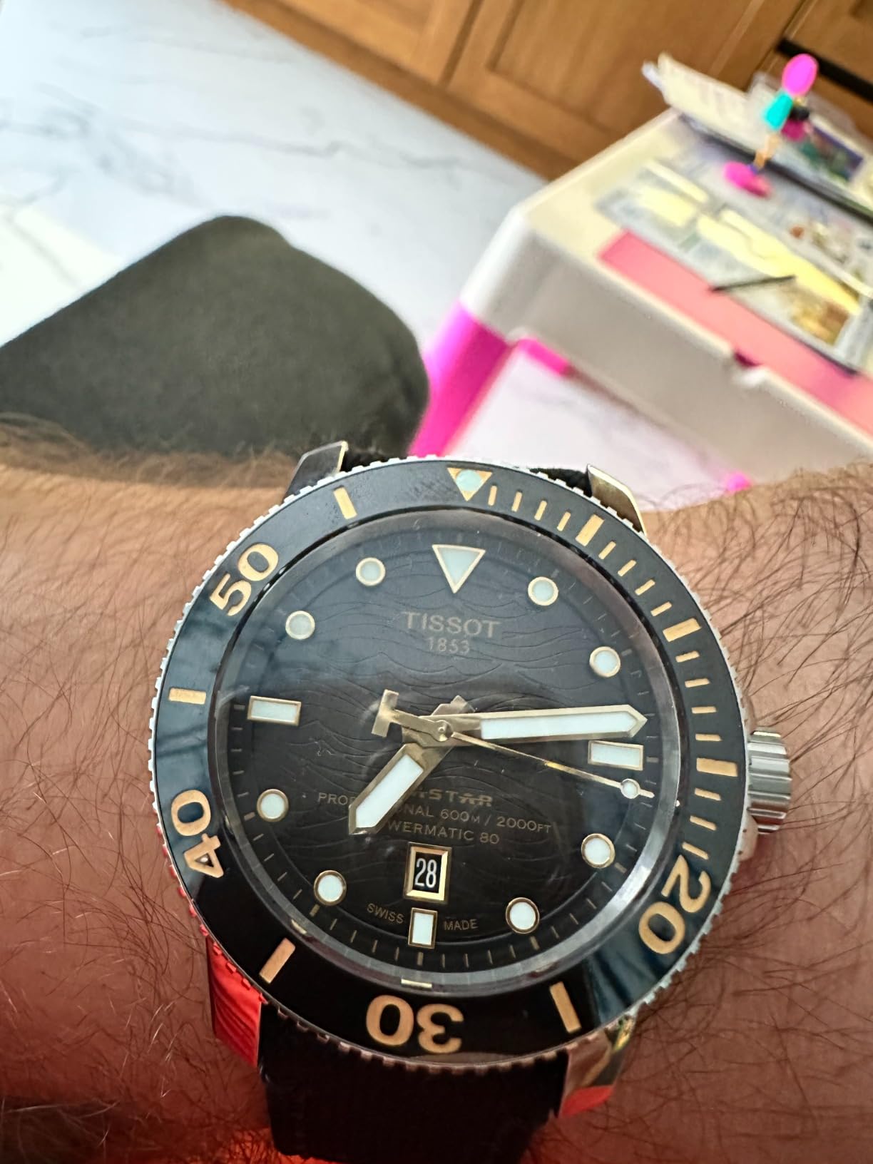 Tissot Men's Seastar 2000 Professional Powermatic 80 316L Stainless Steel Case Automatic Watch T1206071744101 customer photo 2