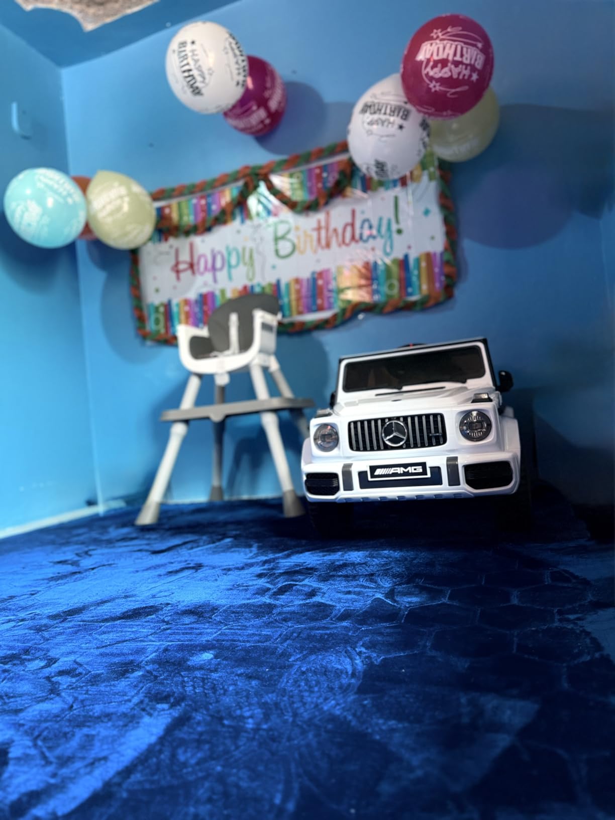 ANPABO Licensed Mercedes-Benz G63 Car for Kids, 12V Ride on Car w/Parent Remote Control, LED Headlights, Music Player & Horn, Soft Start, Low Battery Prompt, Kids Electric Car, White customer photo 2