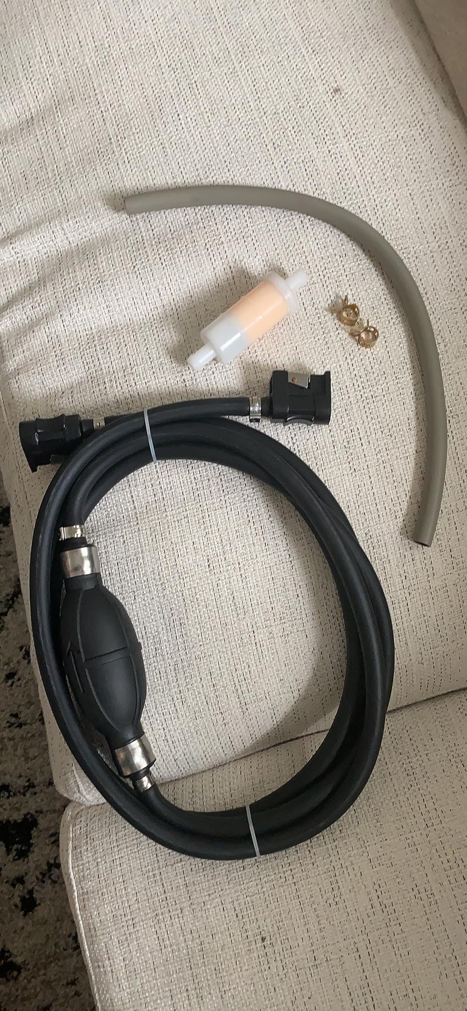 DEF Portable Boat Fuel Tank, 6gal - 24L Outboard Marine Portable Fueling Tank with Hose Connector Replacement for Marine Outboard Motor Plastic Fuel Tank customer photo 2