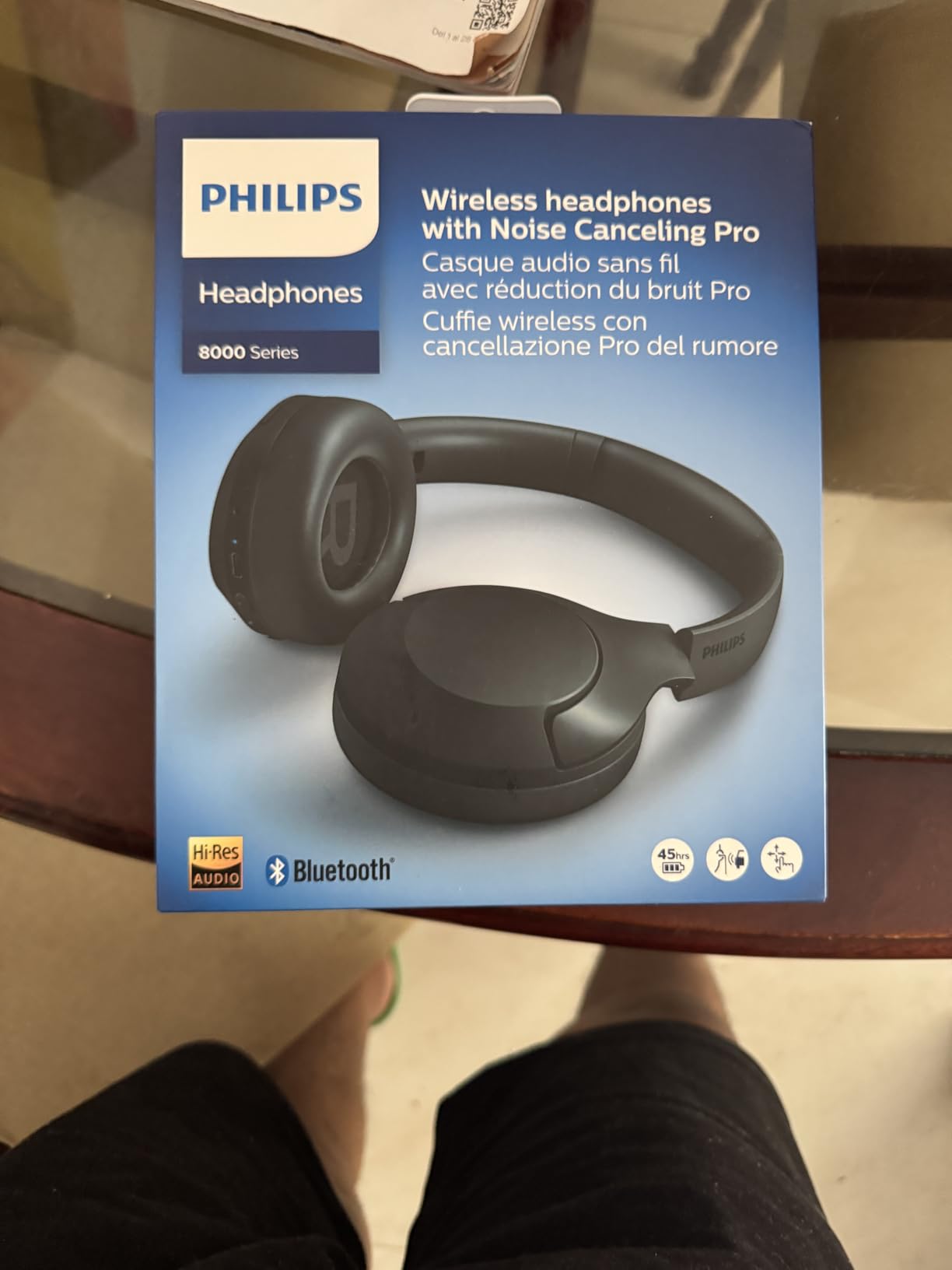 PHILIPS H8506 Over-Ear Wireless Headphones with Noise Canceling Pro (ANC) and Multipoint Bluetooth, 60 Hours Playtime, Black customer photo 2