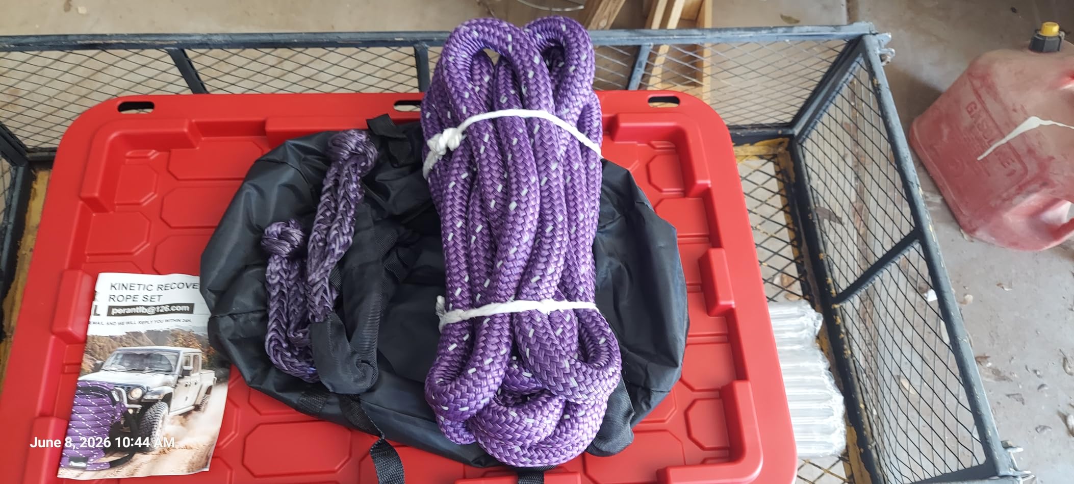 Perantlb Kinetic Recovery Rope - 1in x 30ft (33000lbs), Tow Rope with Soft Shackle and Glove, Suitable for 4WD Pick Up Truck, SUV, ATV, UTV customer photo 2
