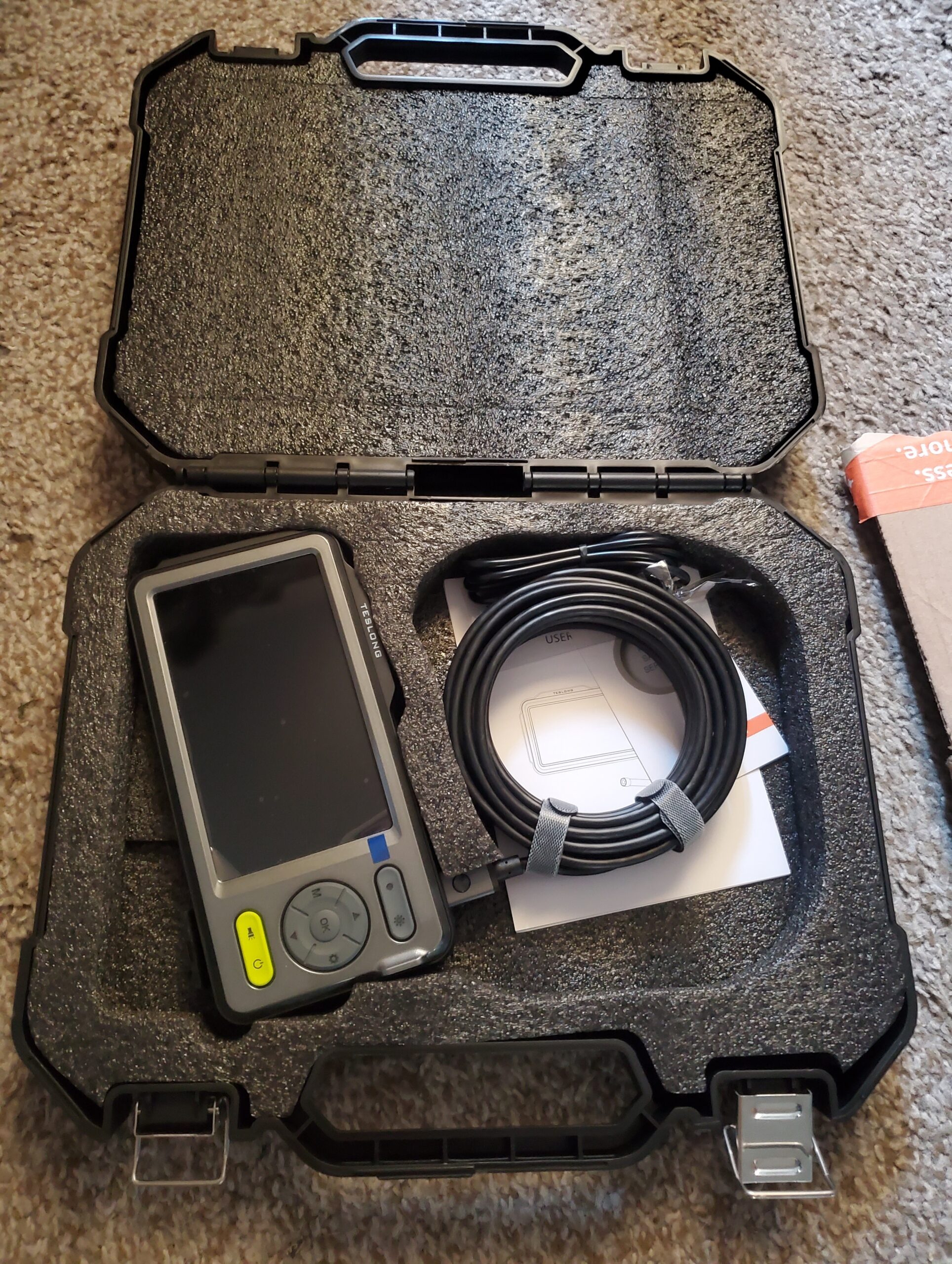 5mm Dual Lens Inspection Camera, Teslong Borescope with LED Light, HD Industrial Endoscope, 5