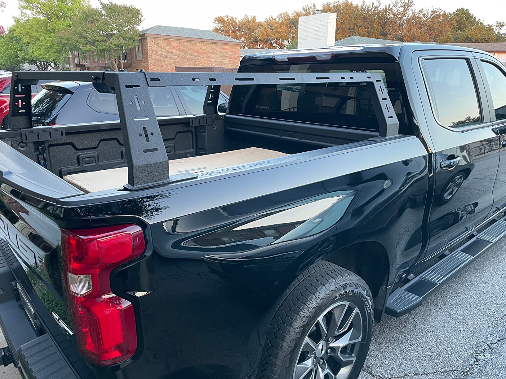 Tyger Auto Plate Style Overland Bed Rack for Full-Size Pickup Trucks | Compatible with Ram 1500 & HD, Ford F-Series, Silverado, Sierra, Titan & XD | TG-BK2U55637, Black customer photo 1