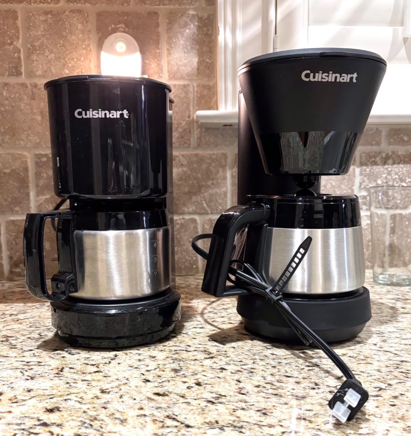 5-Cup Coffee Maker with Stainless Steel Carafe, Coffee Machine with Removable Water Reservoir, Charcoal Water Filter, 30-Minute Keep Warm, and Brew Pause, DCC-5570NAS, Stainless Steel customer photo 1