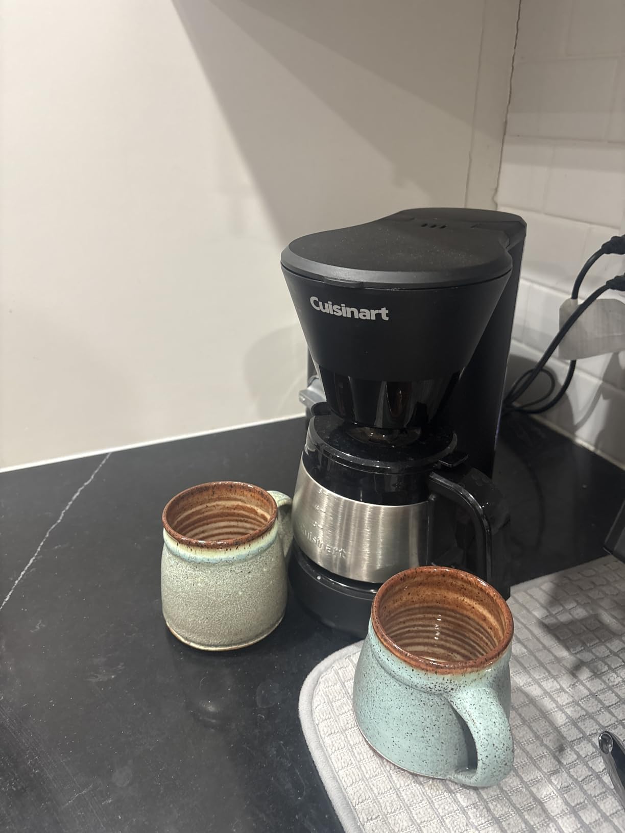 5-Cup Coffee Maker with Stainless Steel Carafe, Coffee Machine with Removable Water Reservoir, Charcoal Water Filter, 30-Minute Keep Warm, and Brew Pause, DCC-5570NAS, Stainless Steel customer photo 2