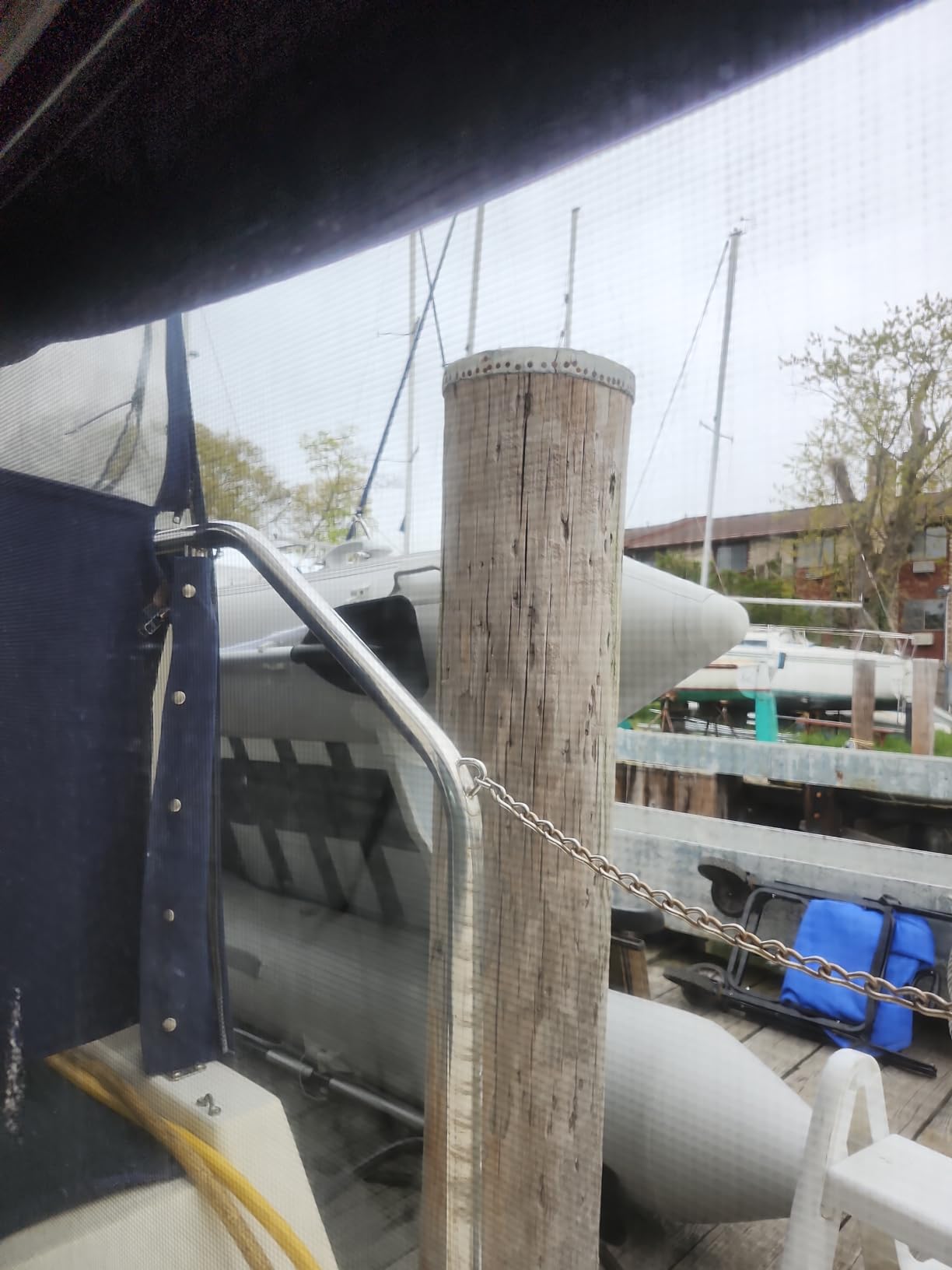 Boat 304 Stainless Steel Insta-Lock Quick Davits Replacement Set with Handle Pad customer photo 1