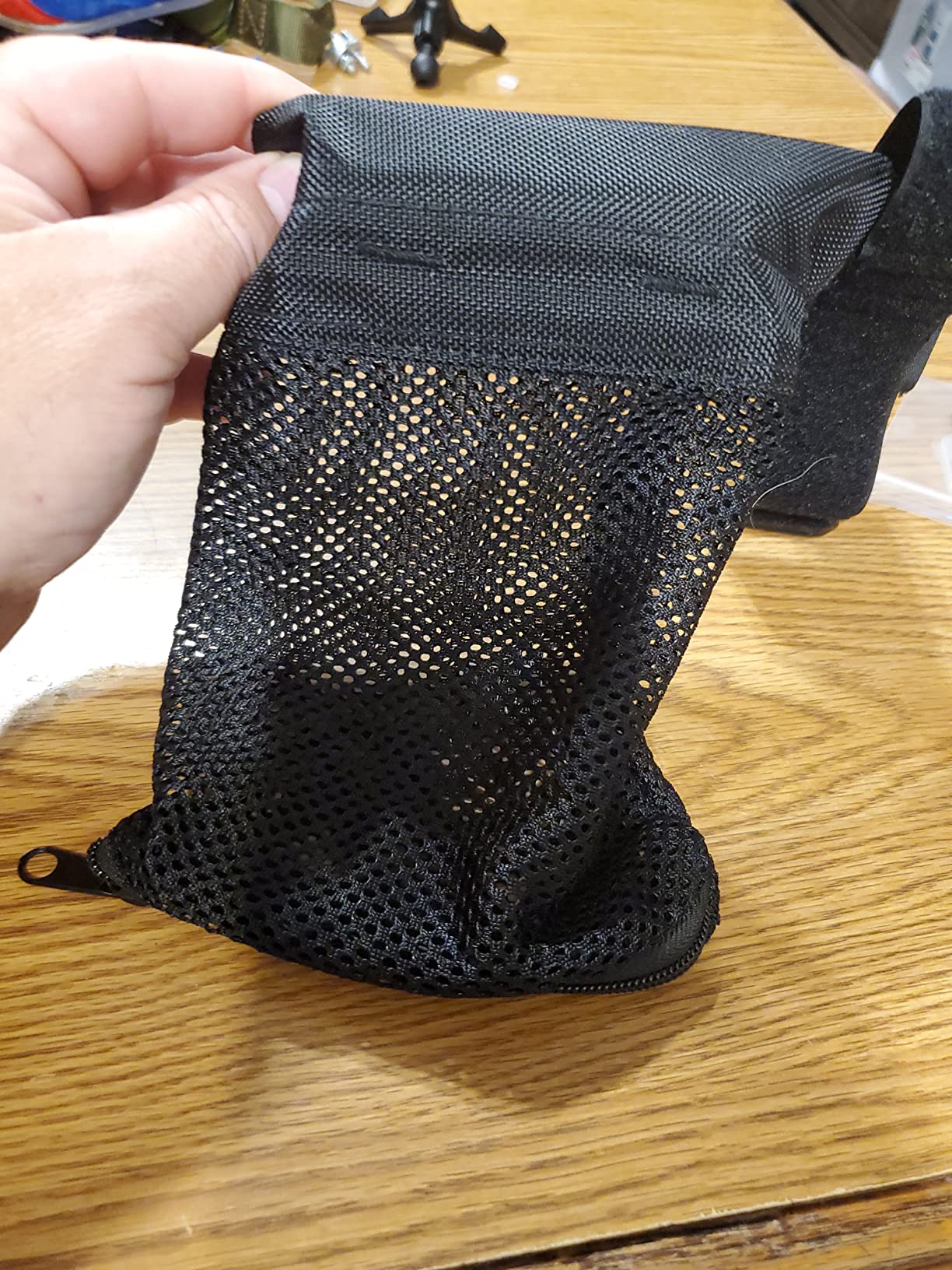 CVLIFE Brass Shell Catcher Cartridge Collector Mesh Heat Resistant Padded Mesh Brass Casing Catcher with Zippered Bottom Quick Release Brass Catcher customer photo 1